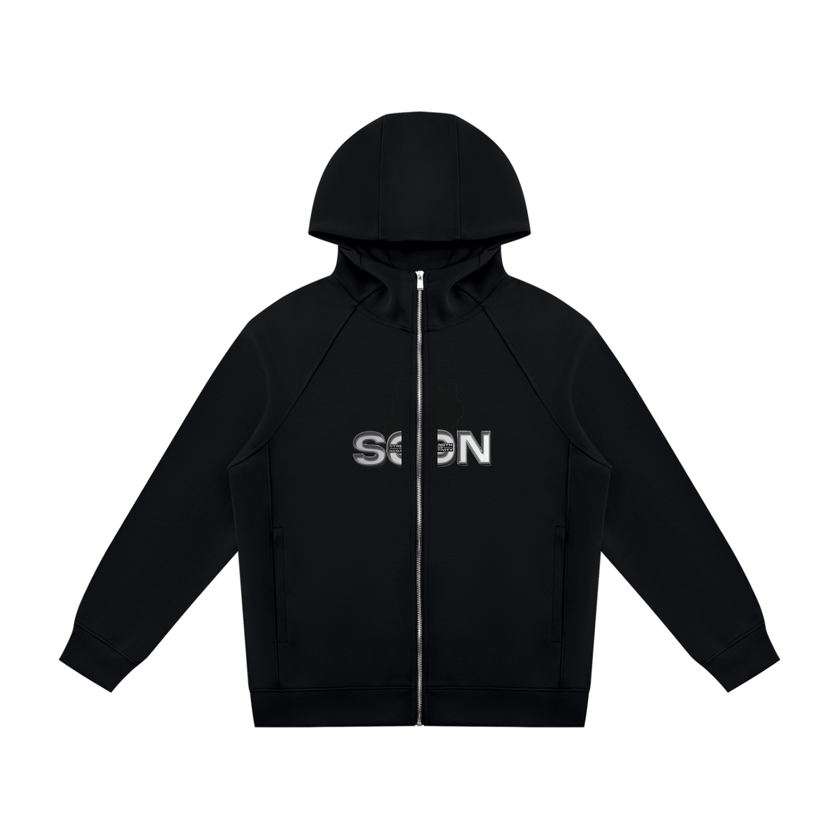 Unisex Raglan Full Zip Hoodie