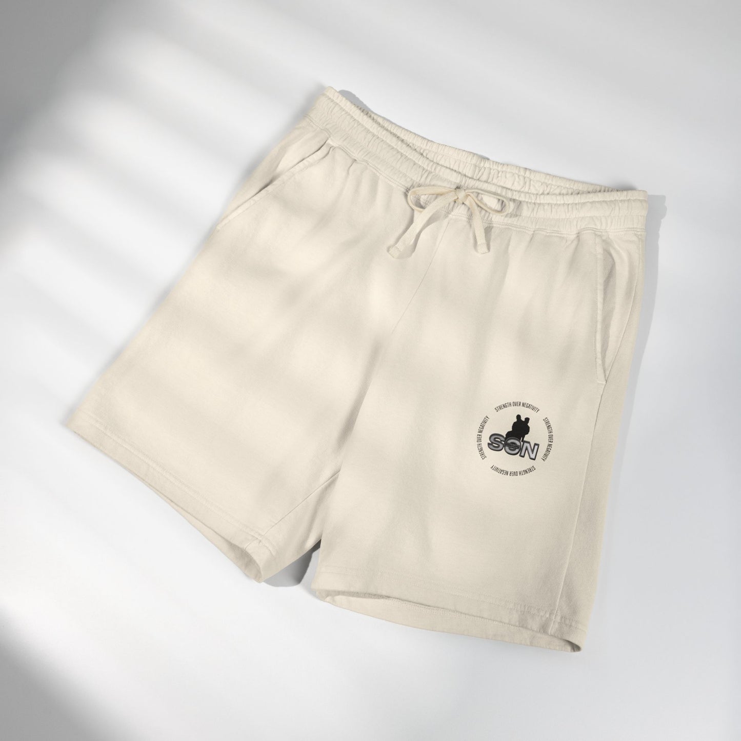 Lightweight Fleece Sweat Shorts — Minimal Logo Casual Lounge Shorts