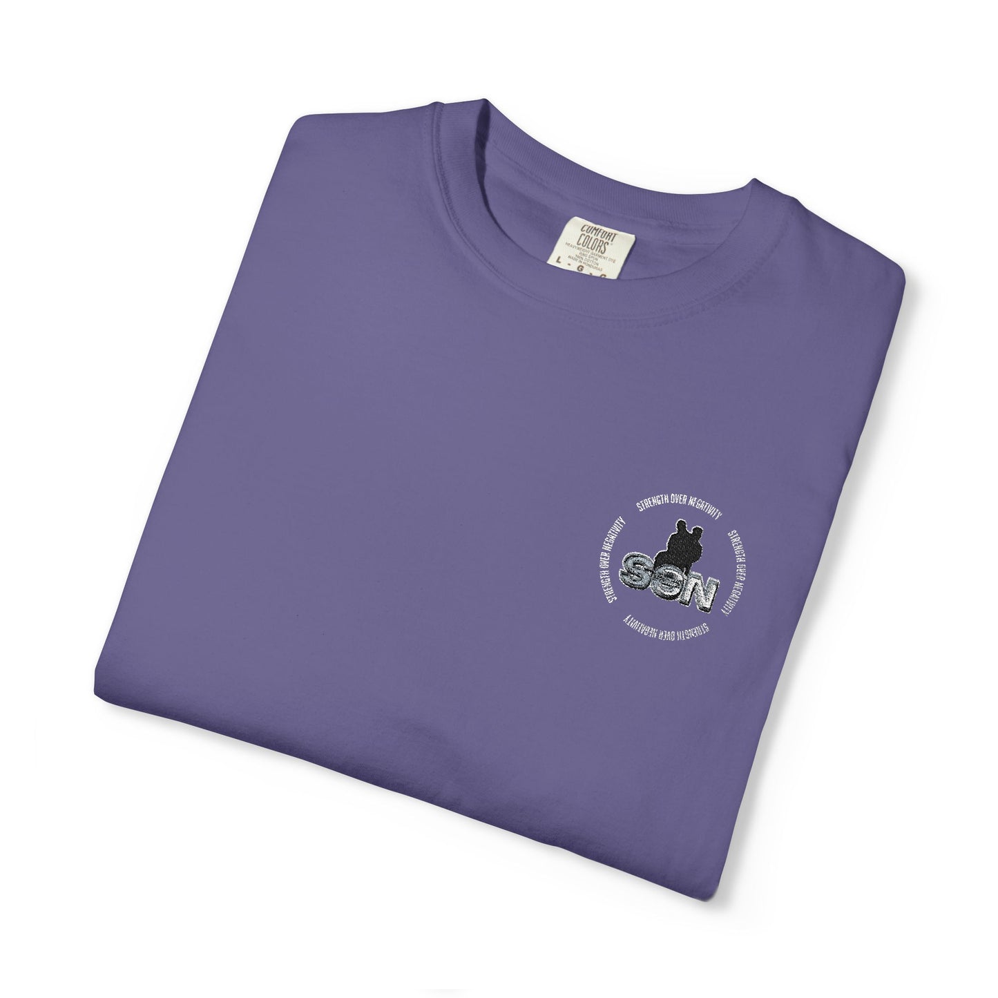 Cat Silhouette Floral Pocket T-Shirt