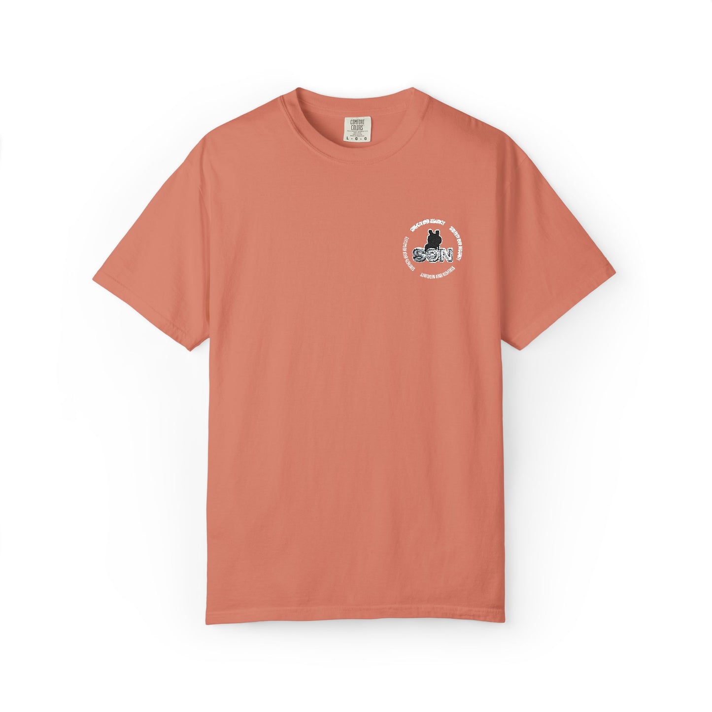 Cat Silhouette Floral Pocket T-Shirt