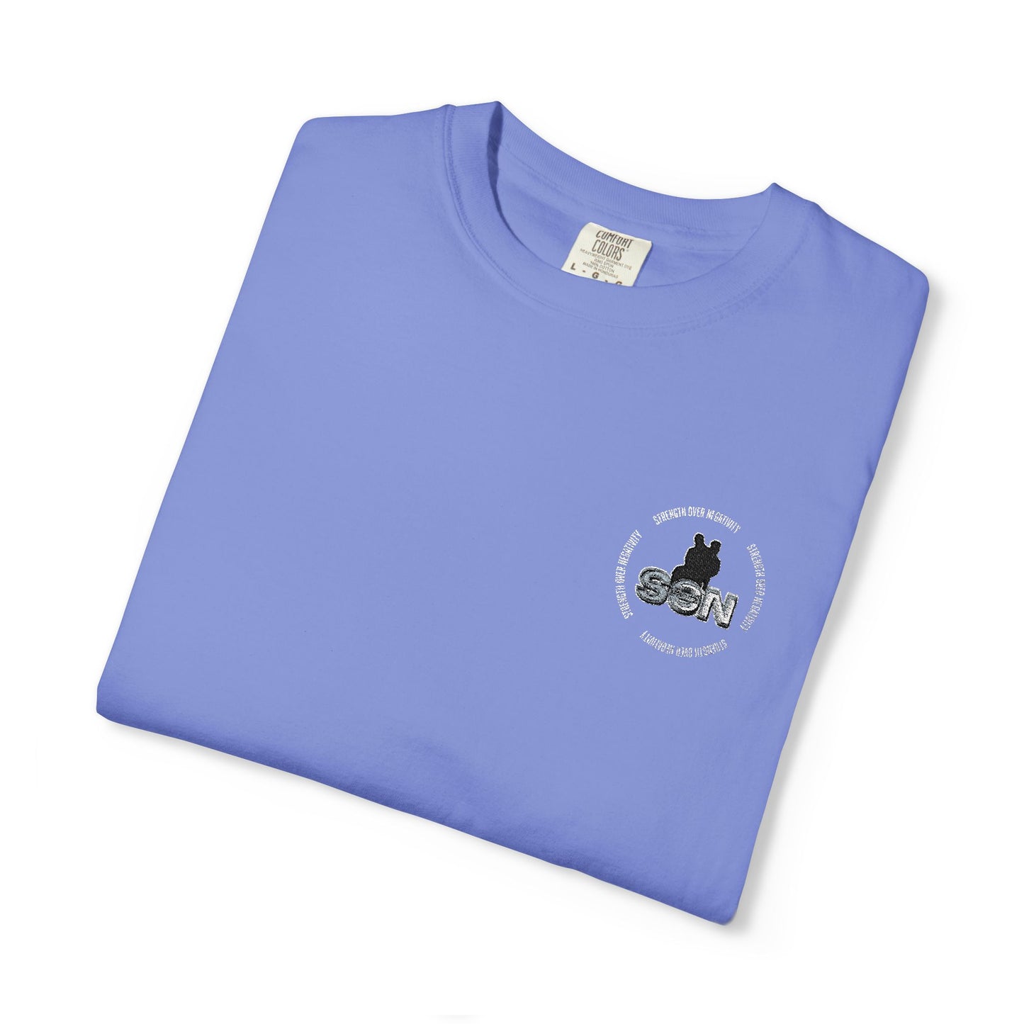 Cat Silhouette Floral Pocket T-Shirt
