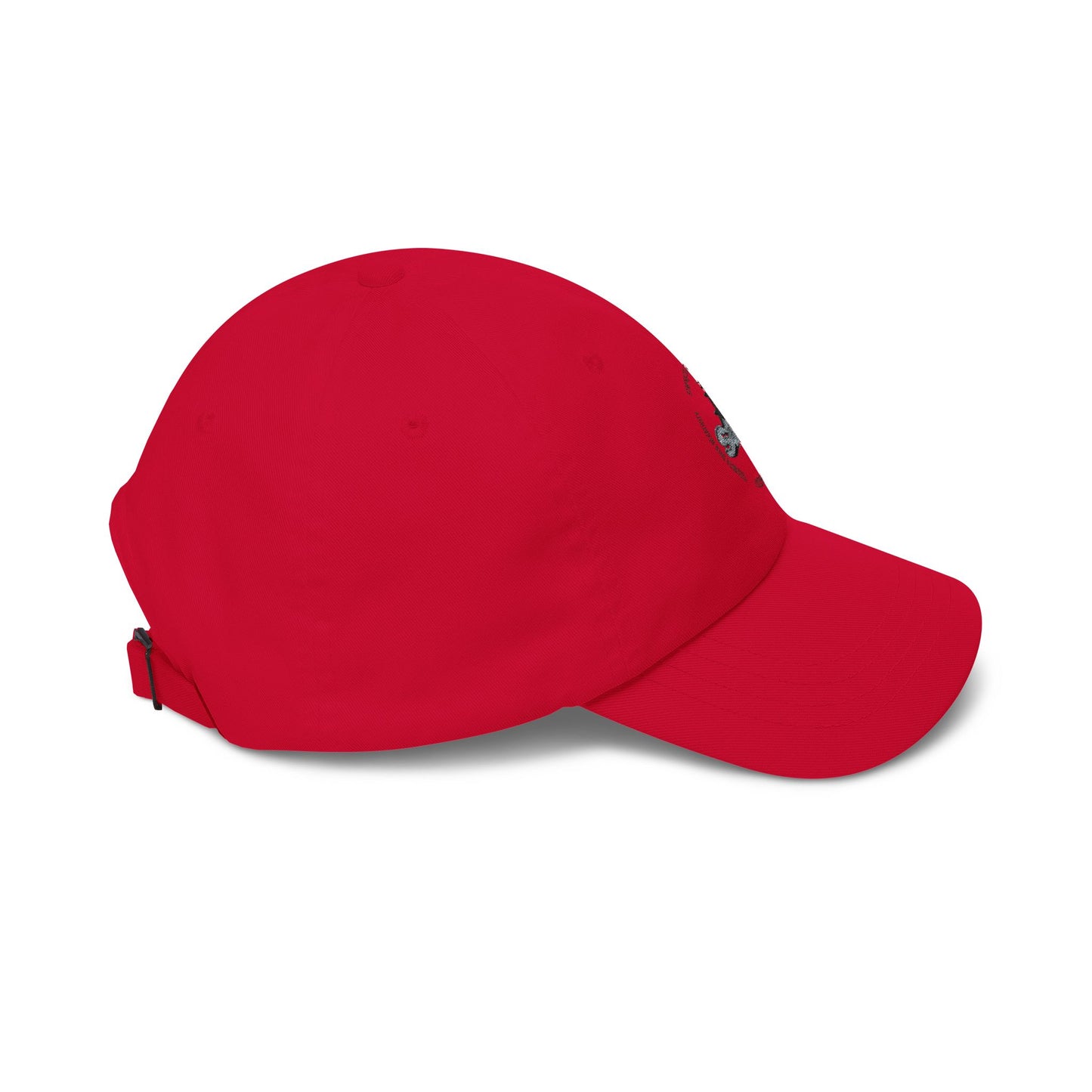Dad Cap with 'Son' Silhouette Embroidered Logo – Classic White Baseball Hat