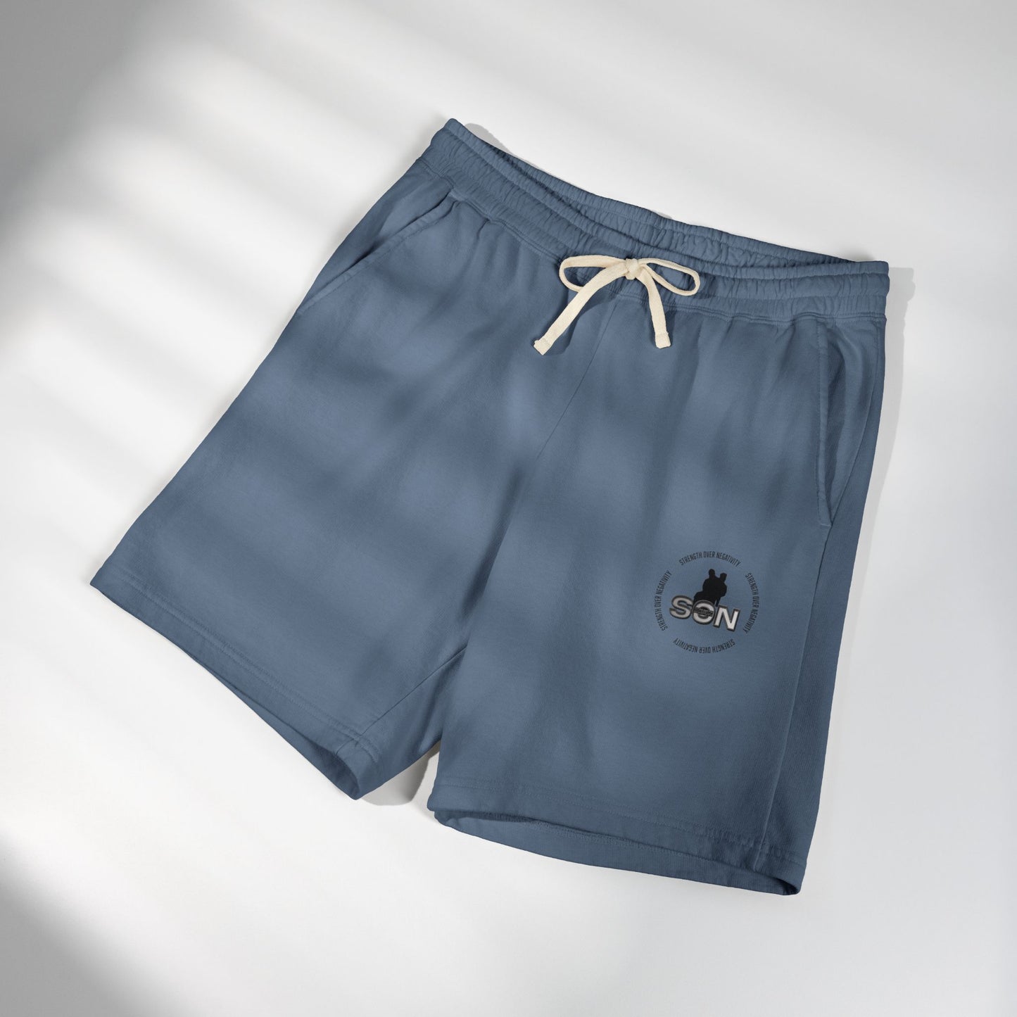 Lightweight Fleece Sweat Shorts — Minimal Logo Casual Lounge Shorts