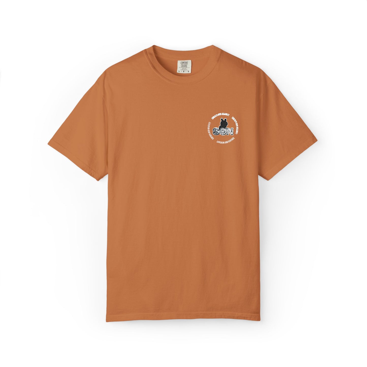 Cat Silhouette Floral Pocket T-Shirt
