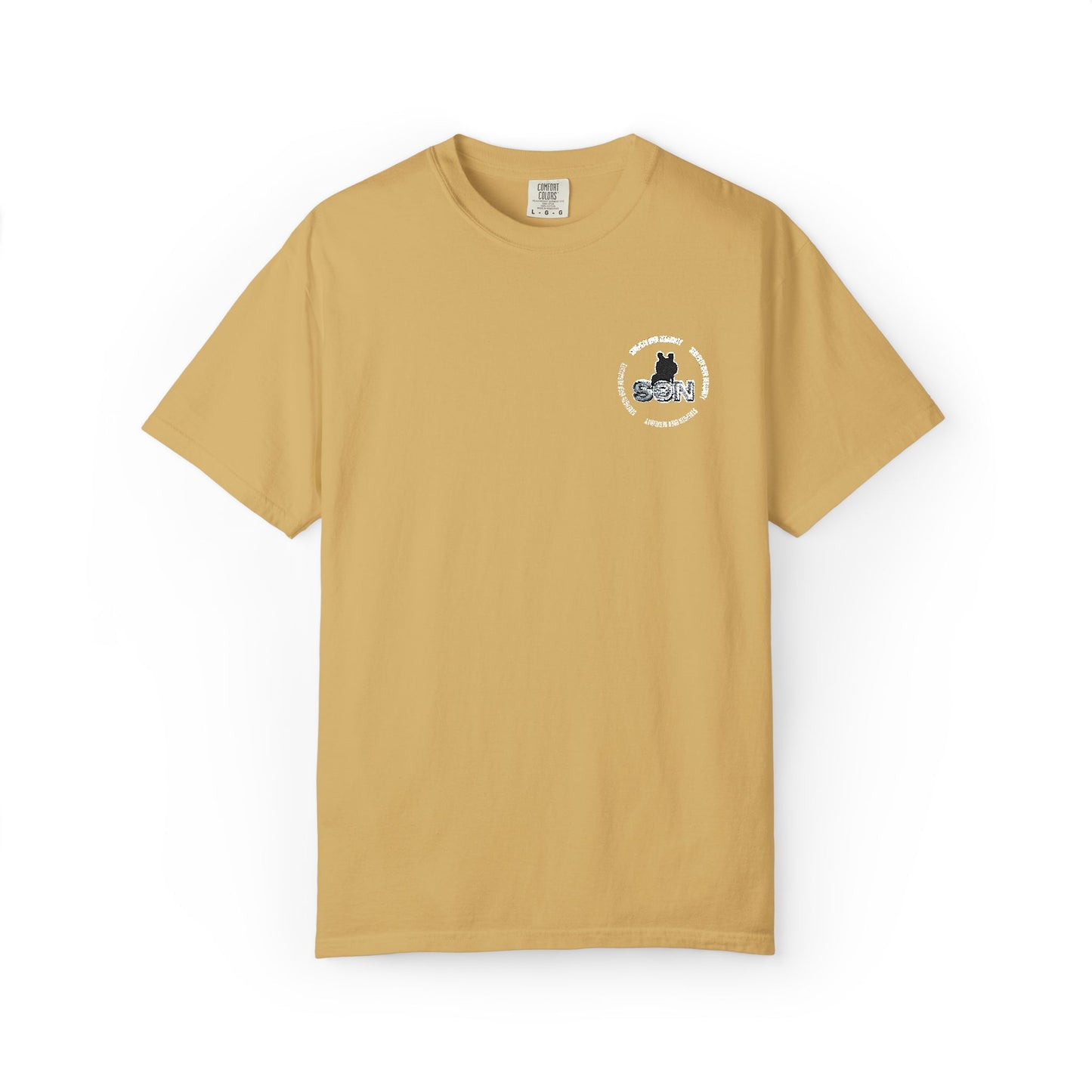 Cat Silhouette Floral Pocket T-Shirt