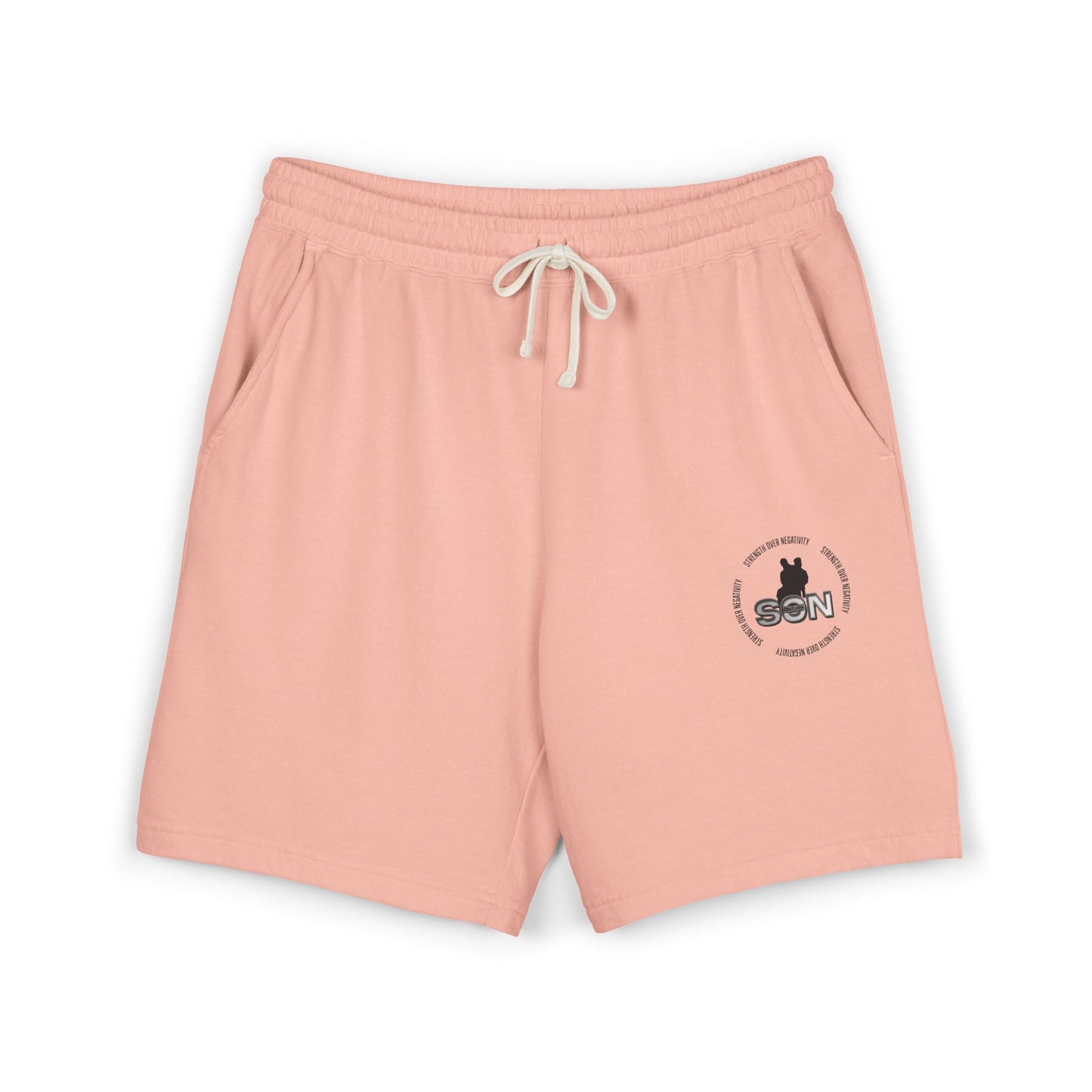 Lightweight Fleece Sweat Shorts — Minimal Logo Casual Lounge Shorts