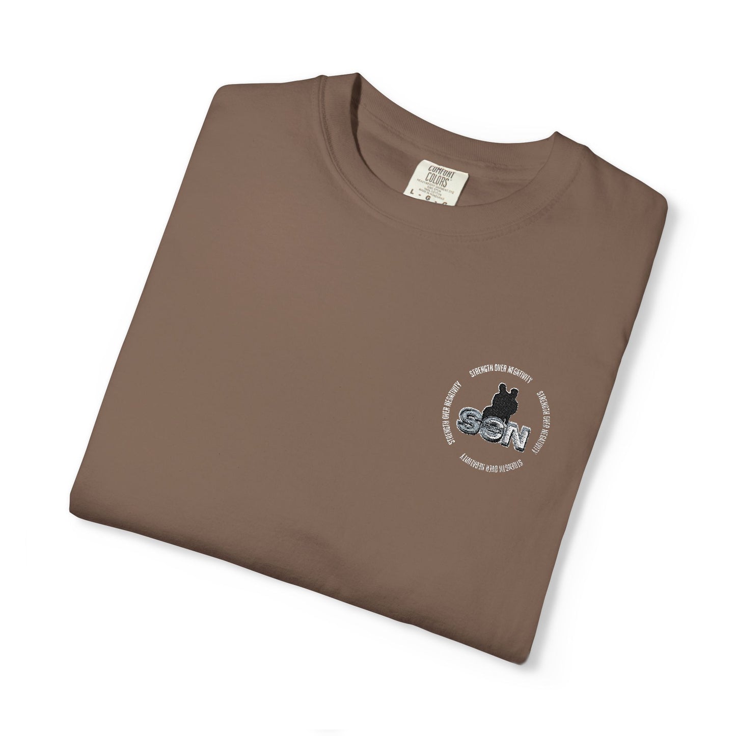 Cat Silhouette Floral Pocket T-Shirt