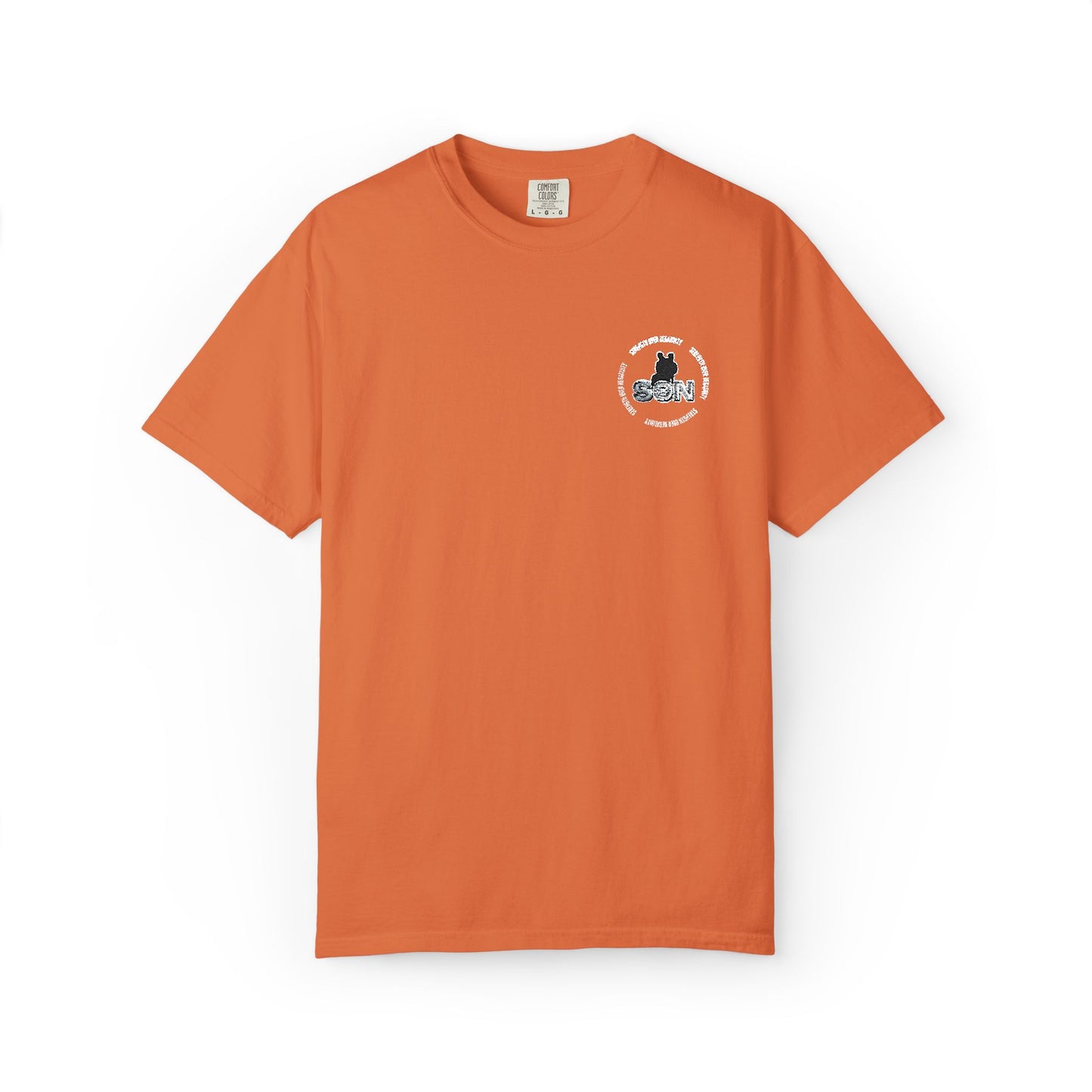 Cat Silhouette Floral Pocket T-Shirt