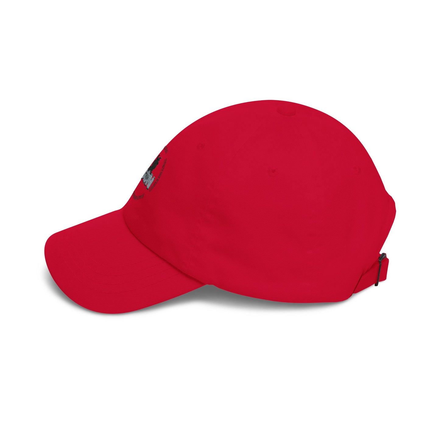 Dad Cap with 'Son' Silhouette Embroidered Logo – Classic White Baseball Hat
