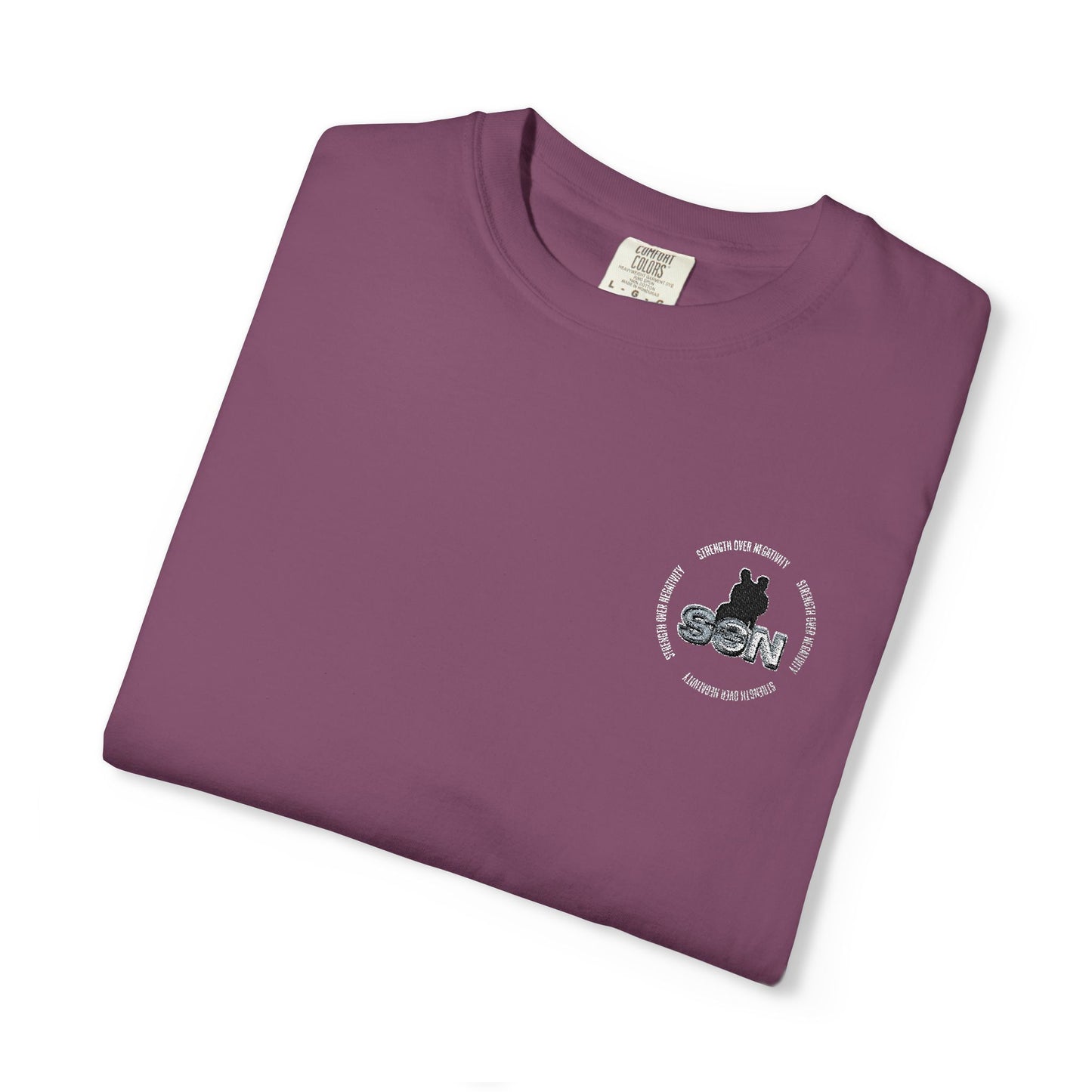 Cat Silhouette Floral Pocket T-Shirt