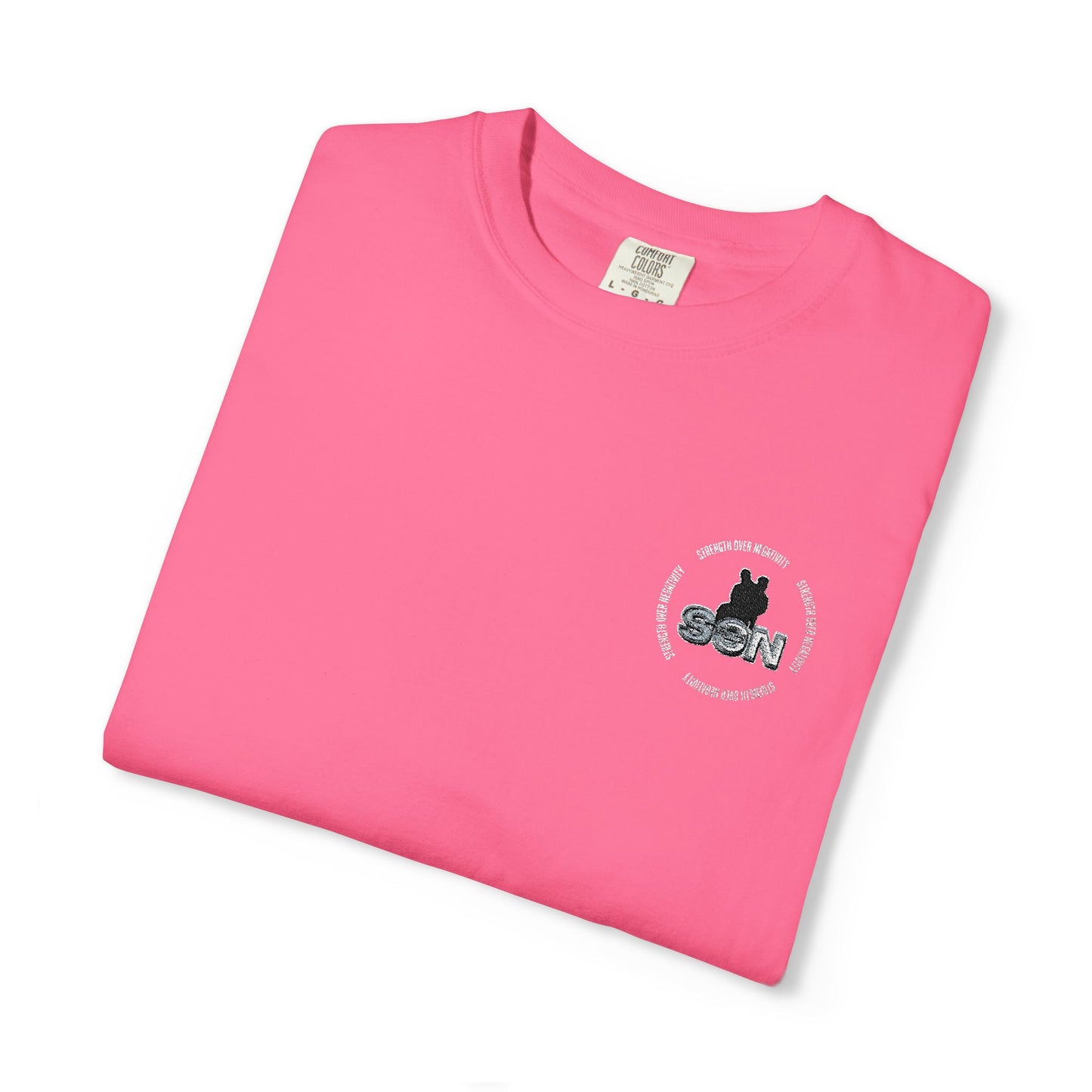 Cat Silhouette Floral Pocket T-Shirt