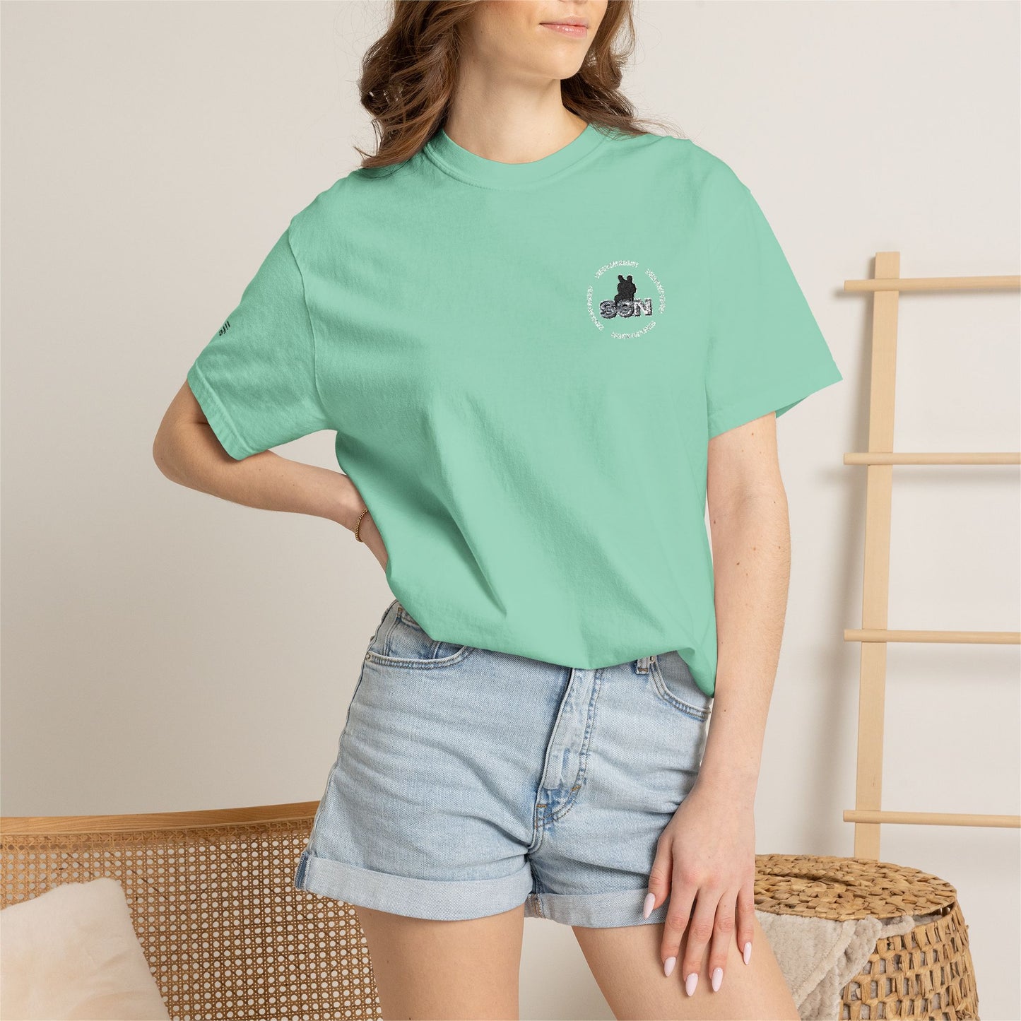 Forest Fox Pocket Tee — White Graphic T-Shirt