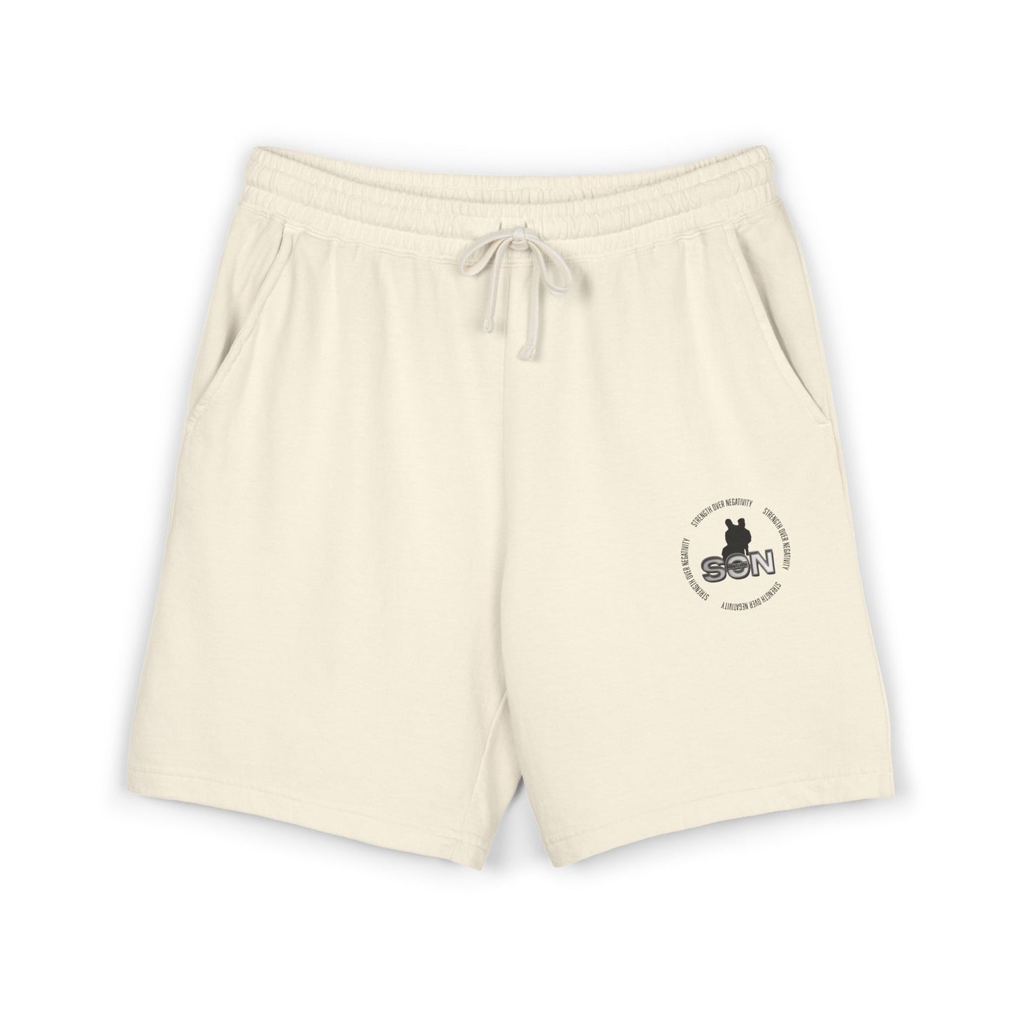 Lightweight Fleece Sweat Shorts — Minimal Logo Casual Lounge Shorts