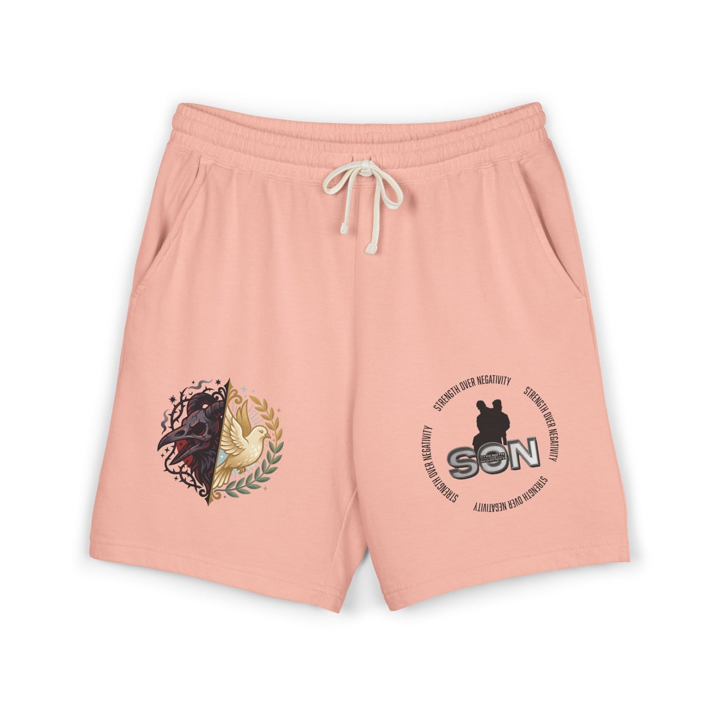 Lightweight Fleece Sweat Shorts — Minimal Logo Casual Lounge Shorts