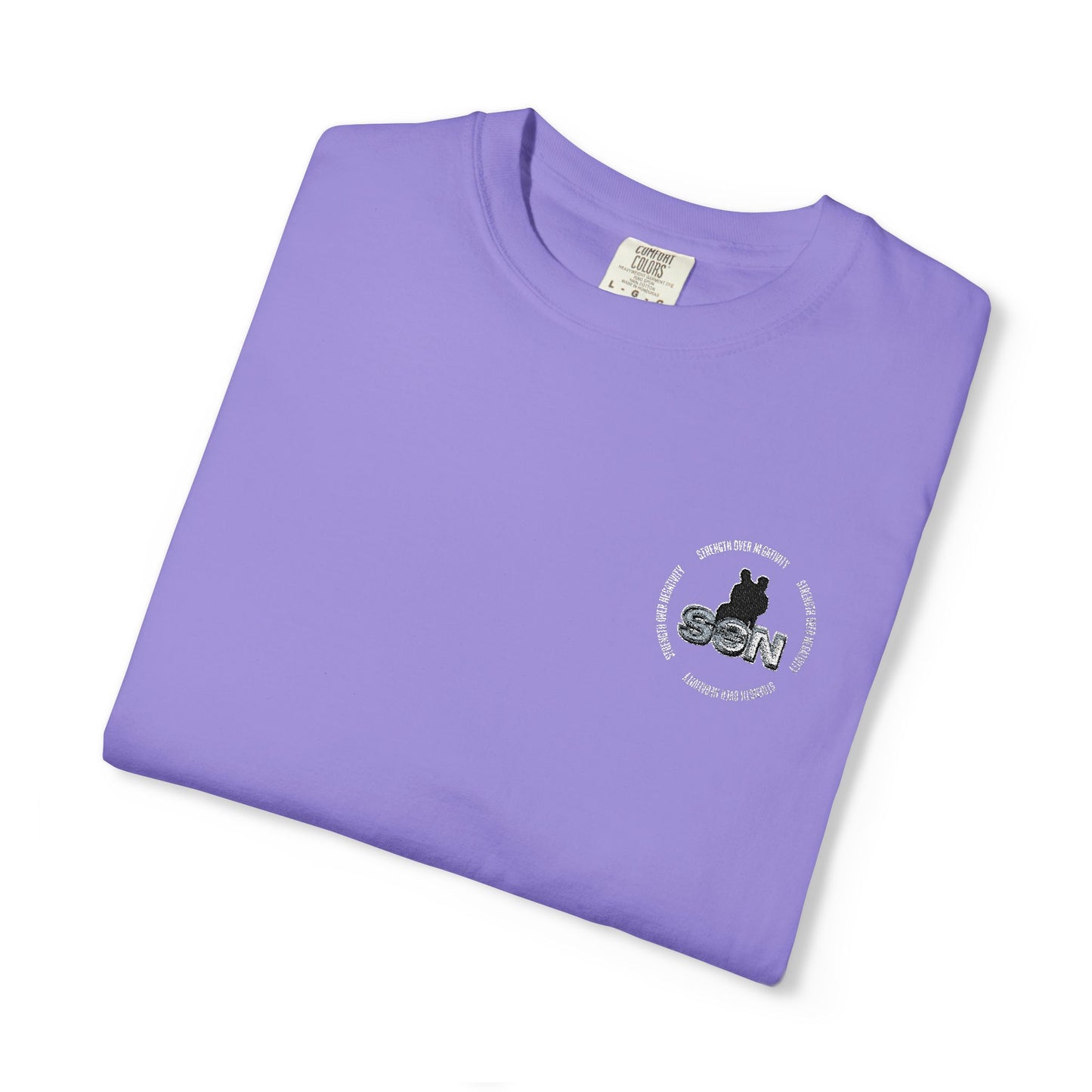 Cat Silhouette Floral Pocket T-Shirt