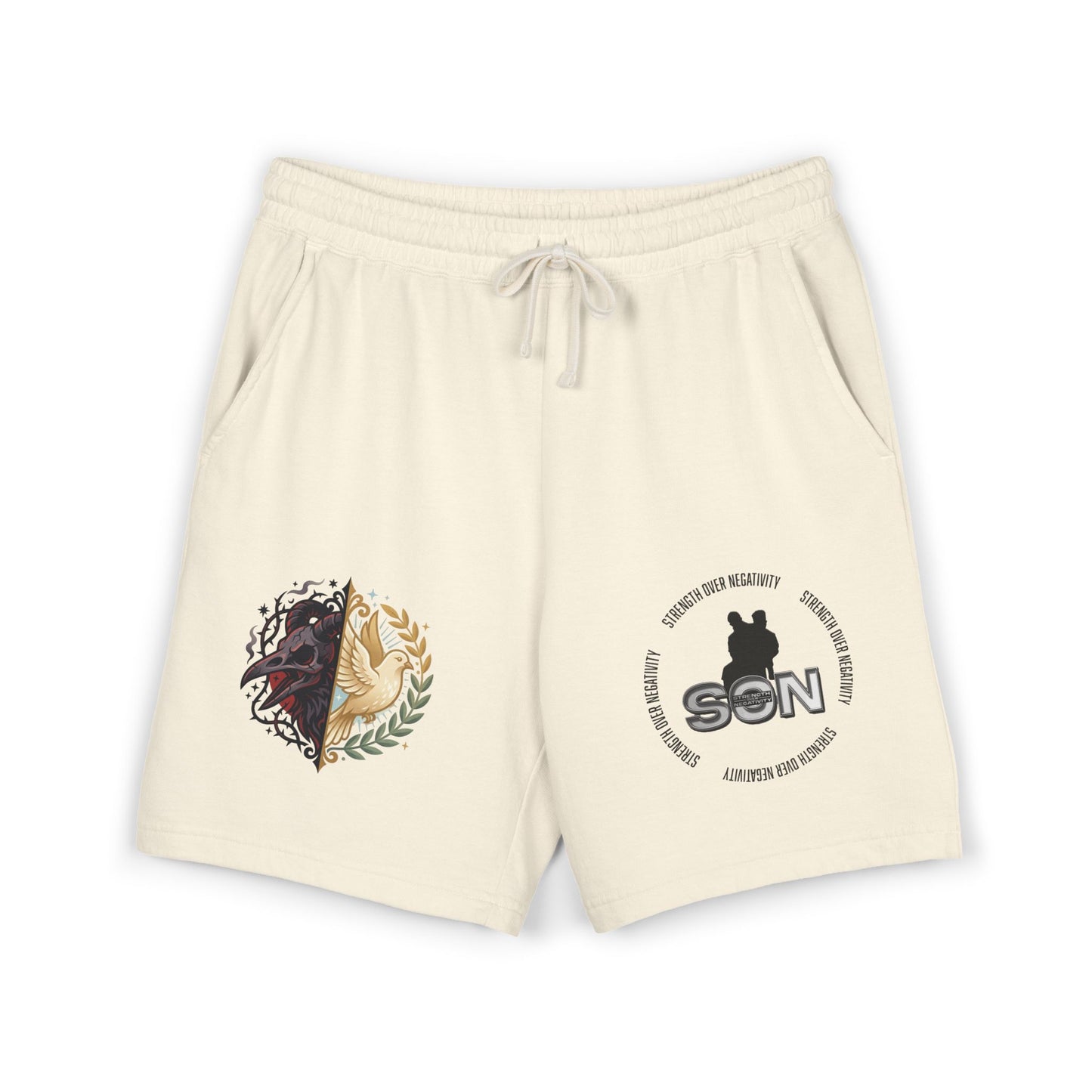 Lightweight Fleece Sweat Shorts — Minimal Logo Casual Lounge Shorts