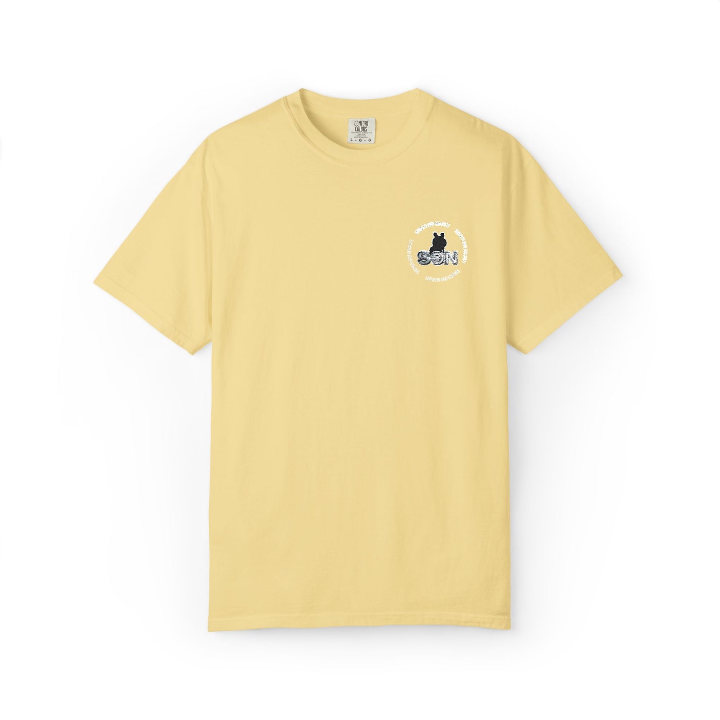 Cat Silhouette Floral Pocket T-Shirt