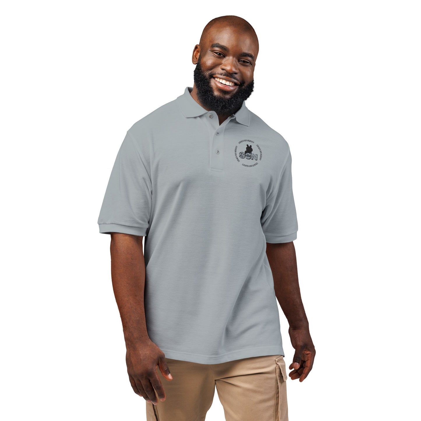 Embroidered 'Sea Captain' Logo Polo Shirt — Nautical Embroidery, Lightweight Men's & Women's Polo