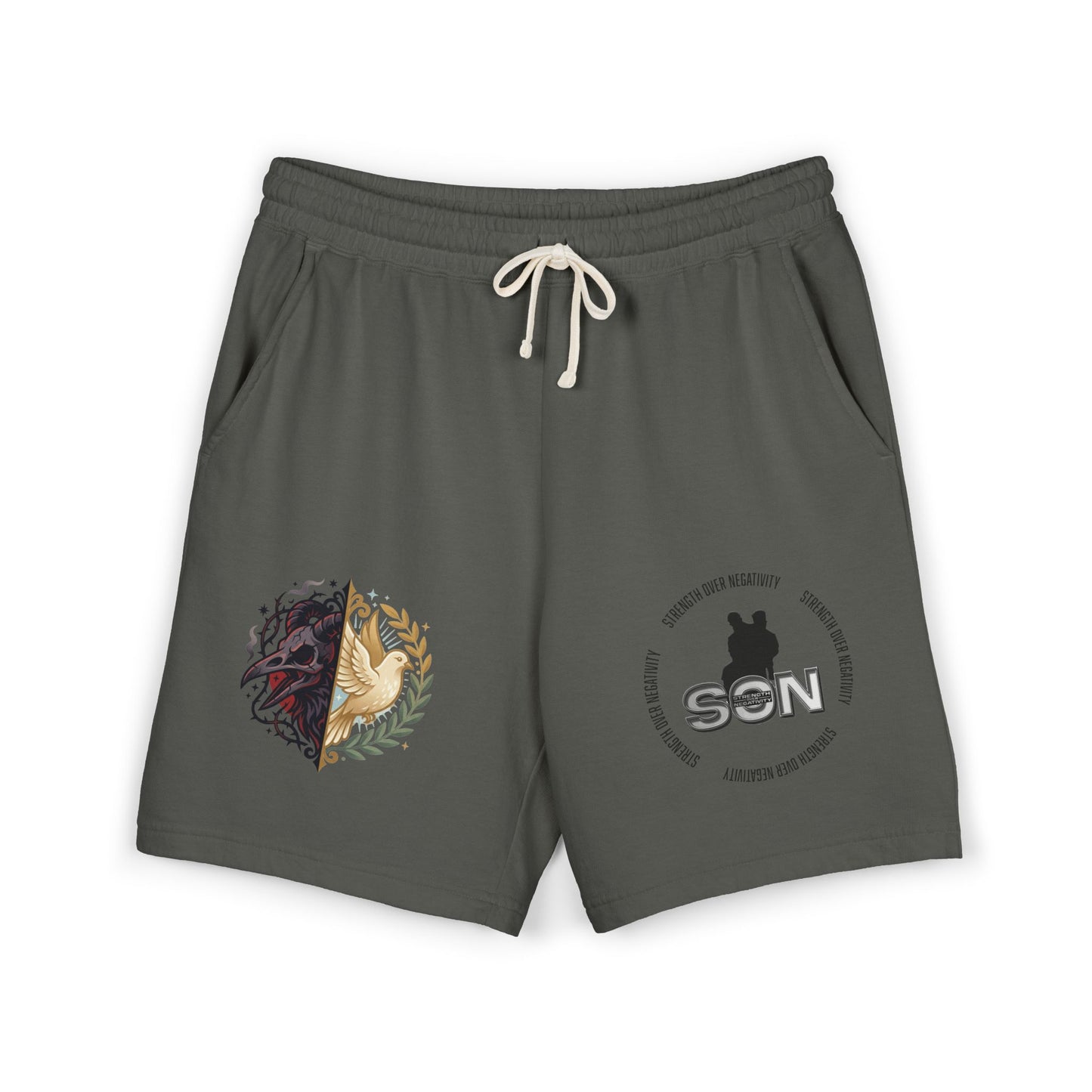 Lightweight Fleece Sweat Shorts — Minimal Logo Casual Lounge Shorts