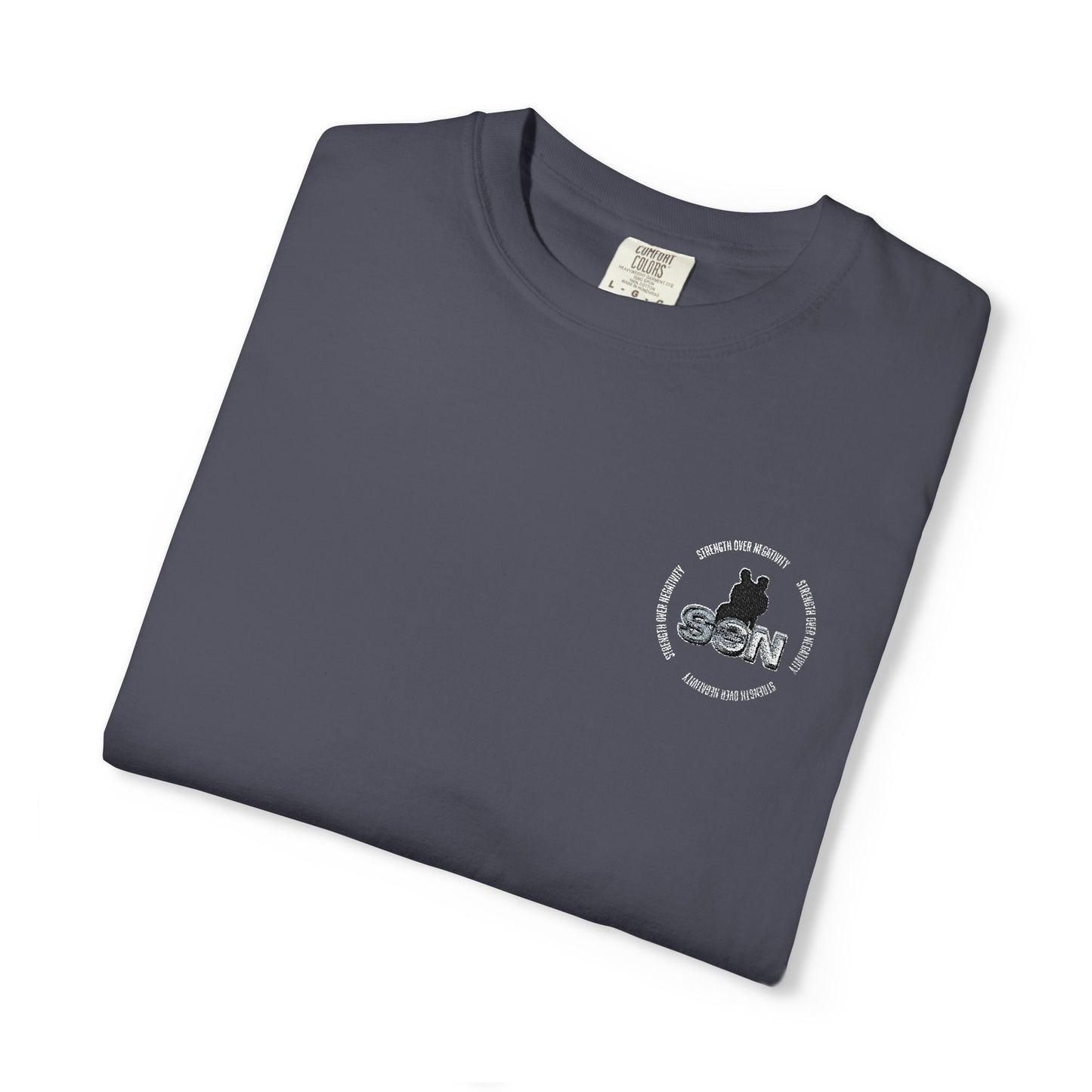 Cat Silhouette Floral Pocket T-Shirt