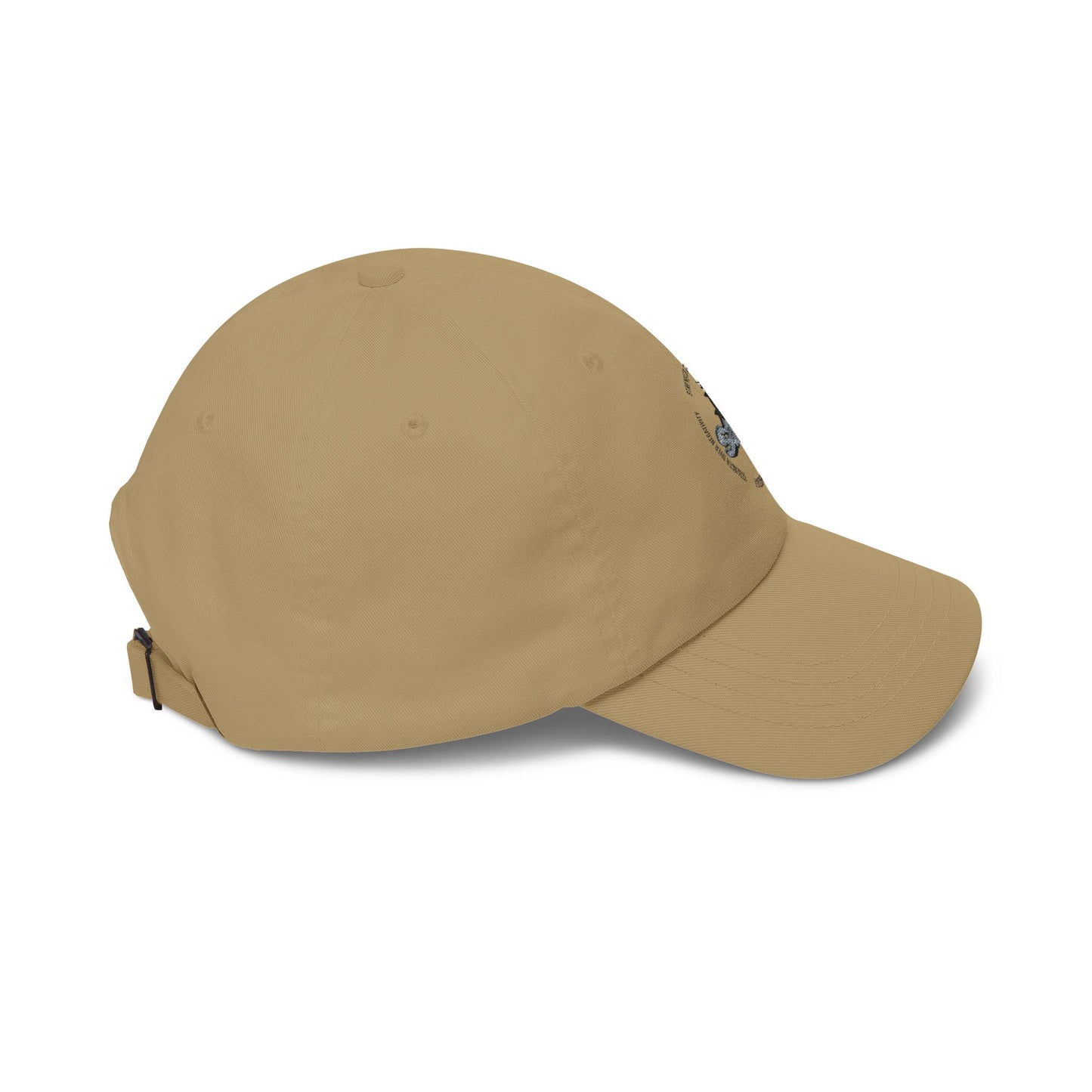 Dad Cap with 'Son' Silhouette Embroidered Logo – Classic White Baseball Hat