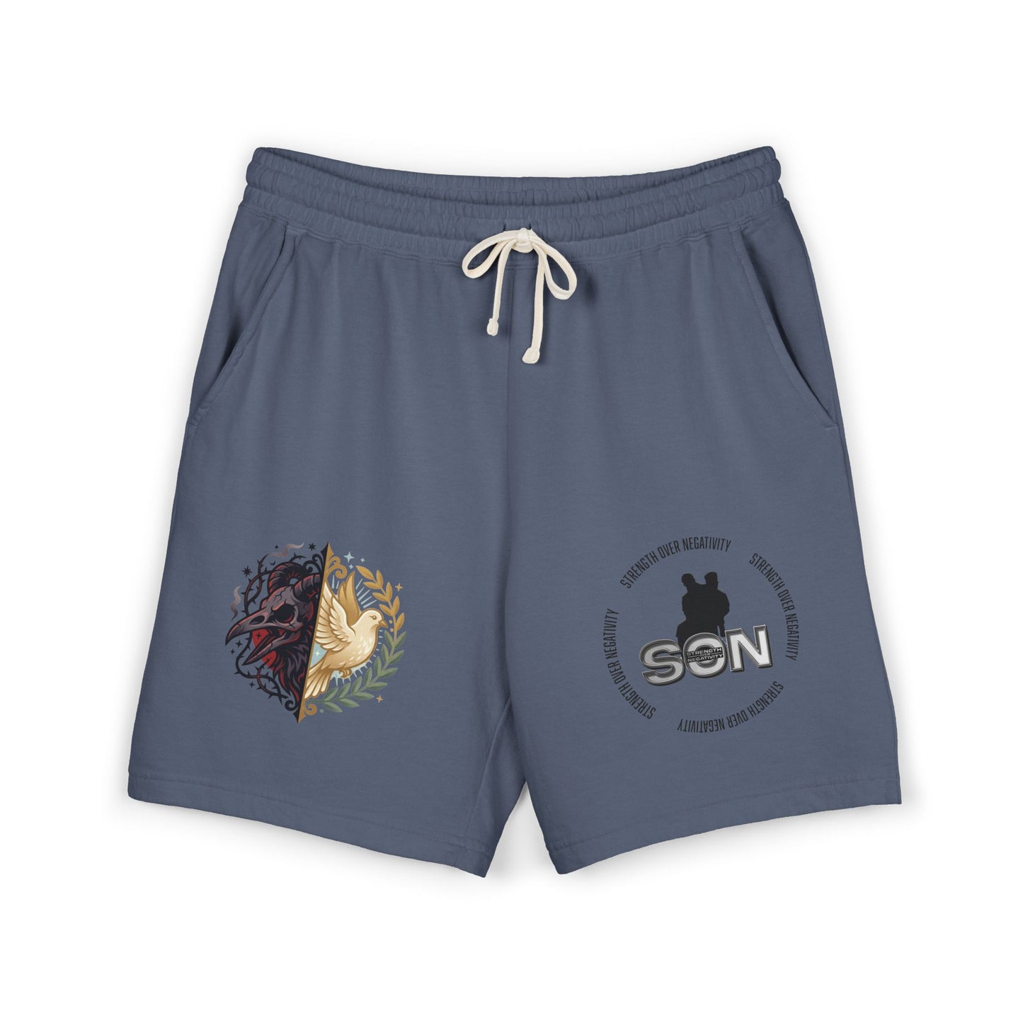 Lightweight Fleece Sweat Shorts — Minimal Logo Casual Lounge Shorts