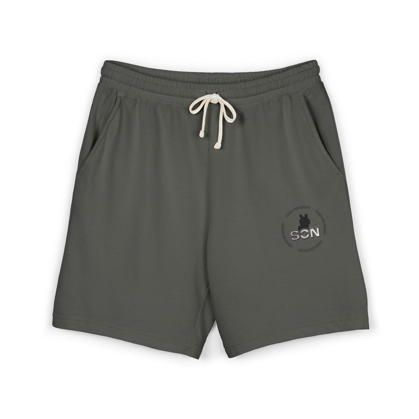 Lightweight Fleece Sweat Shorts — Minimal Logo Casual Lounge Shorts
