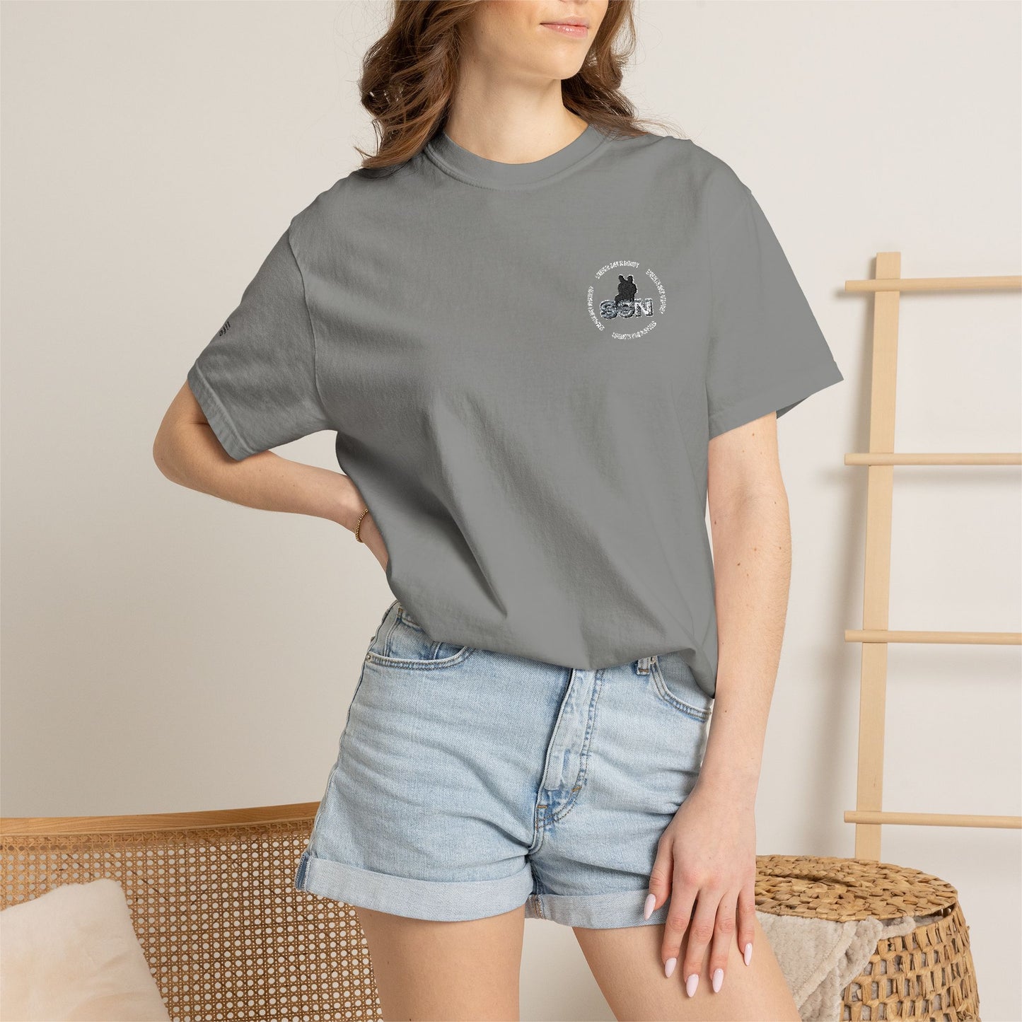 Forest Fox Pocket Tee — White Graphic T-Shirt
