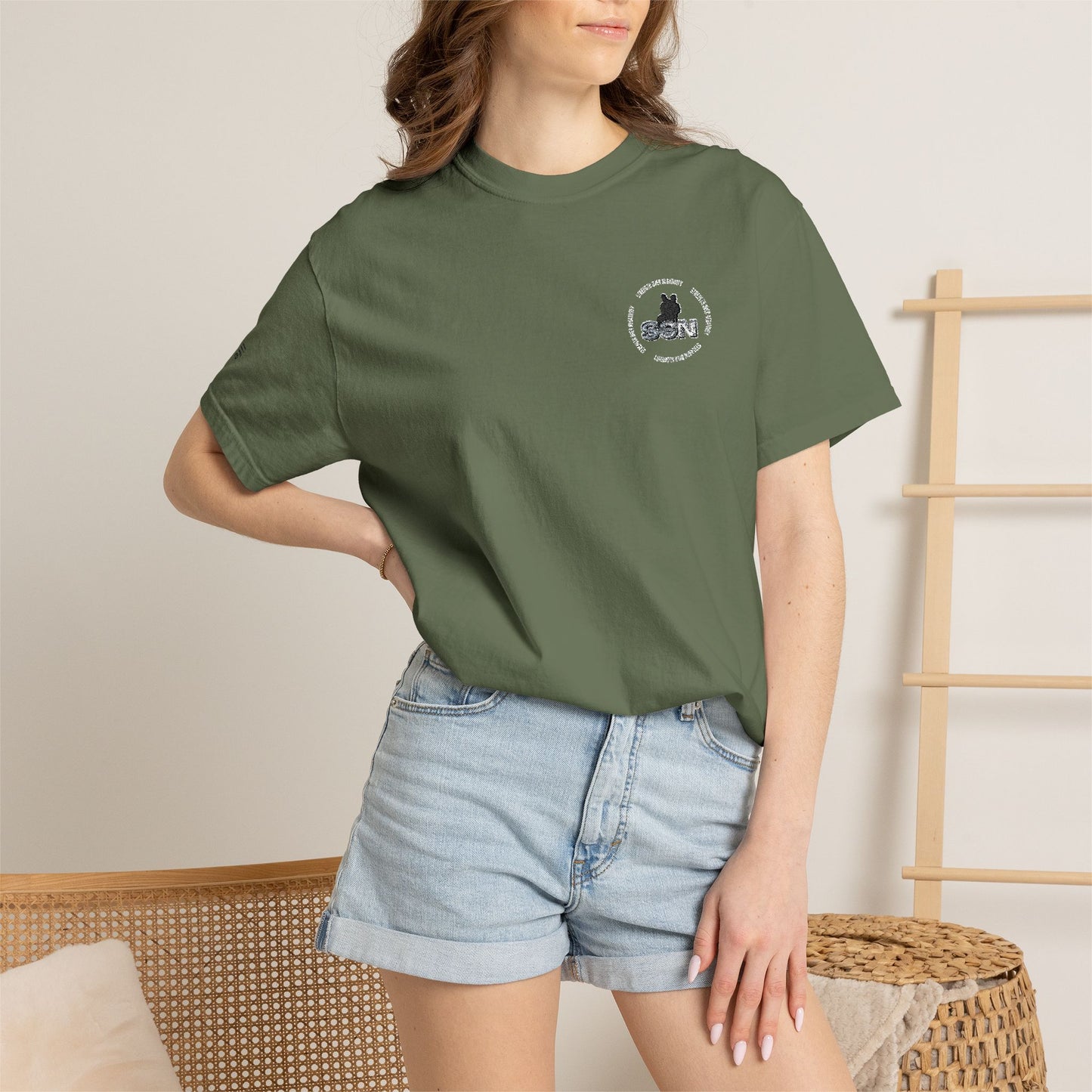 Forest Fox Pocket Tee — White Graphic T-Shirt