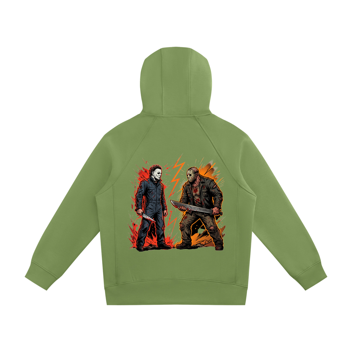 Unisex Raglan Full Zip Hoodie