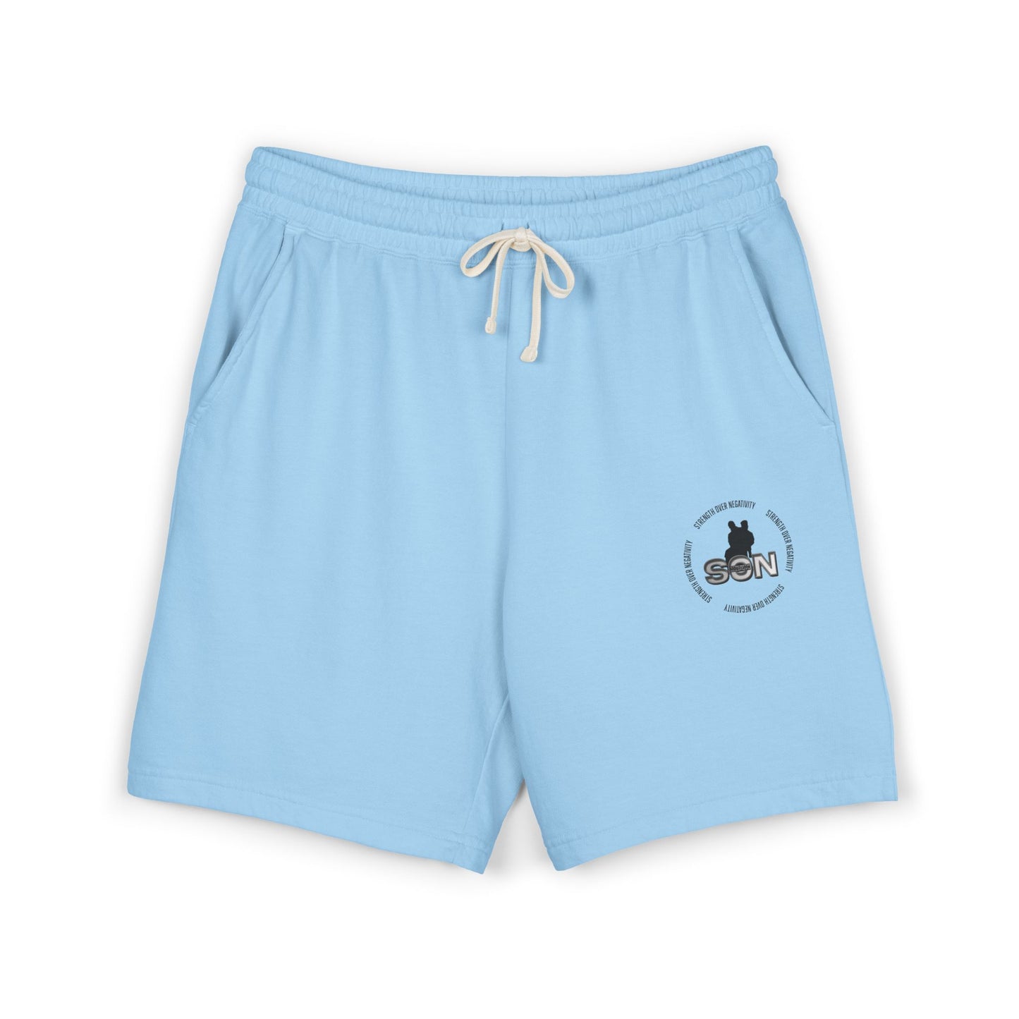 Lightweight Fleece Sweat Shorts — Minimal Logo Casual Lounge Shorts