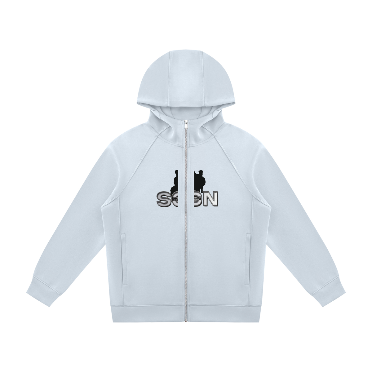 Unisex Raglan Full Zip Hoodie