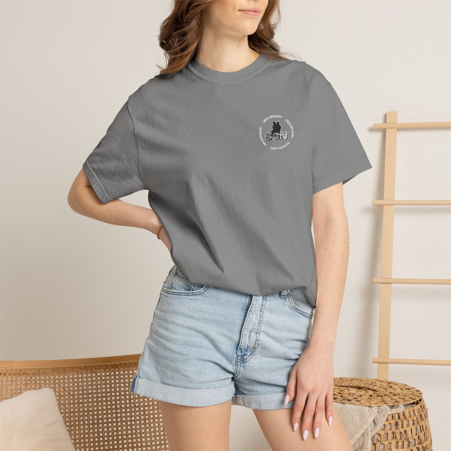 Forest Fox Pocket Tee — White Graphic T-Shirt