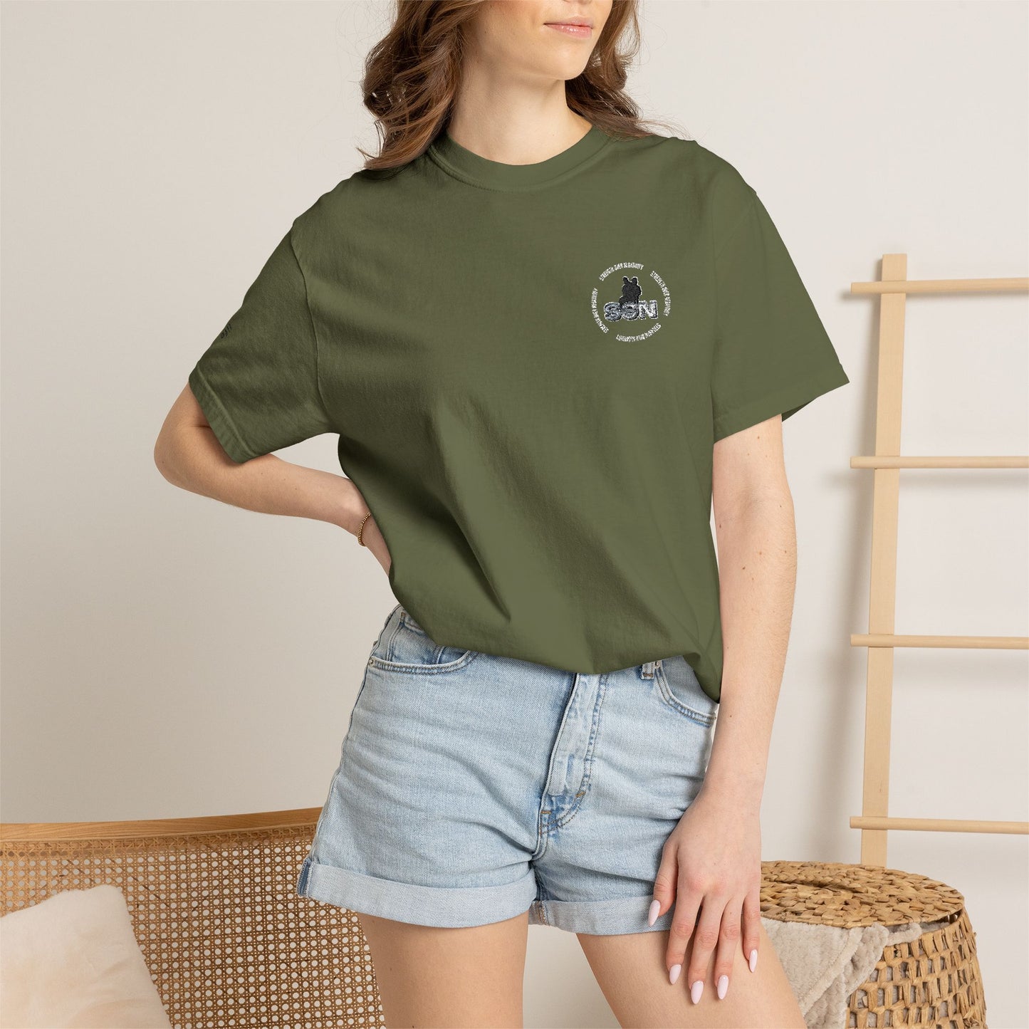 Forest Fox Pocket Tee — White Graphic T-Shirt