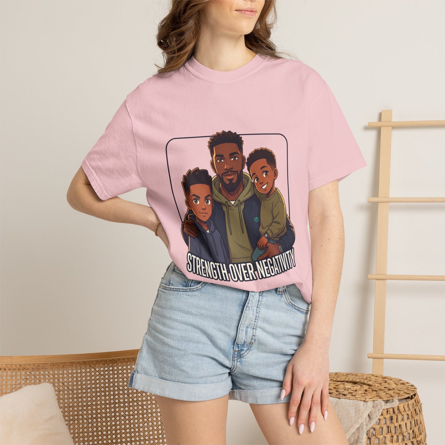 Strength Over Negativity T-Shirt — Father & Sons Positive Message Tee