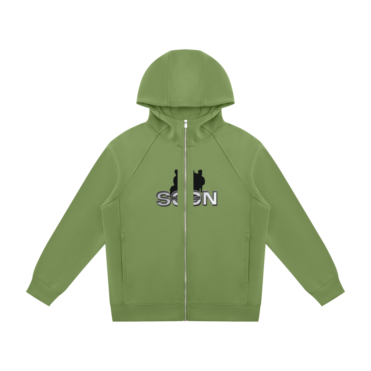 Unisex Raglan Full Zip Hoodie