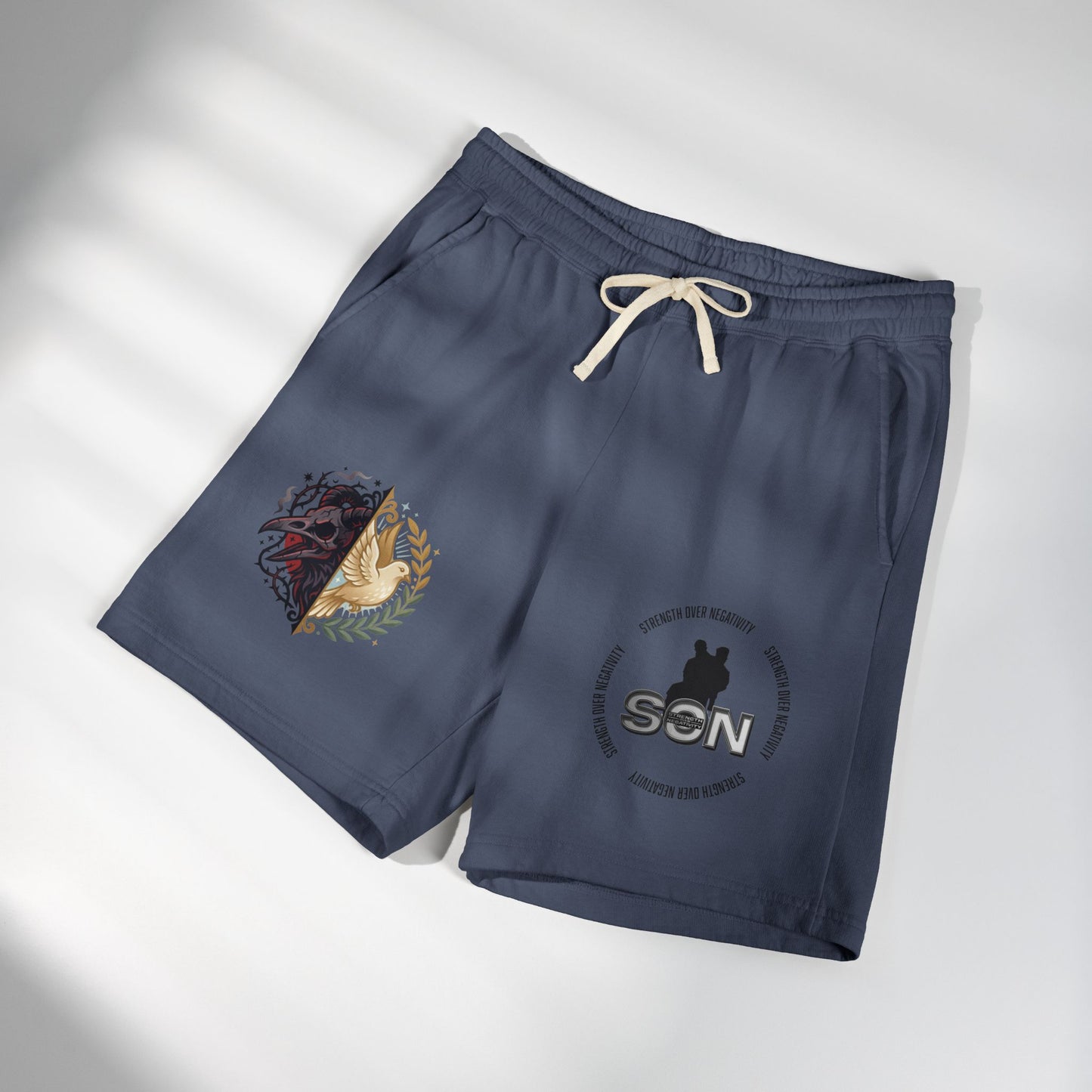 Lightweight Fleece Sweat Shorts — Minimal Logo Casual Lounge Shorts