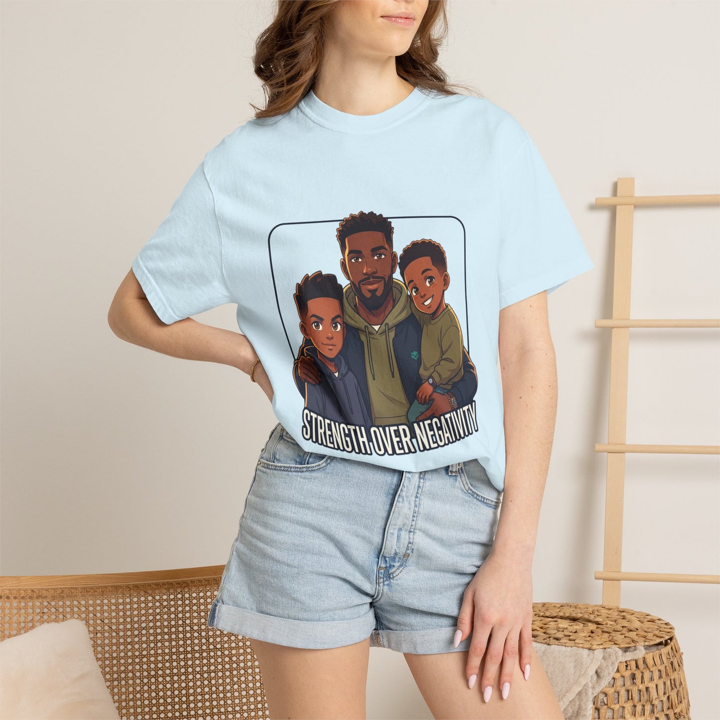 Strength Over Negativity T-Shirt — Father & Sons Positive Message Tee