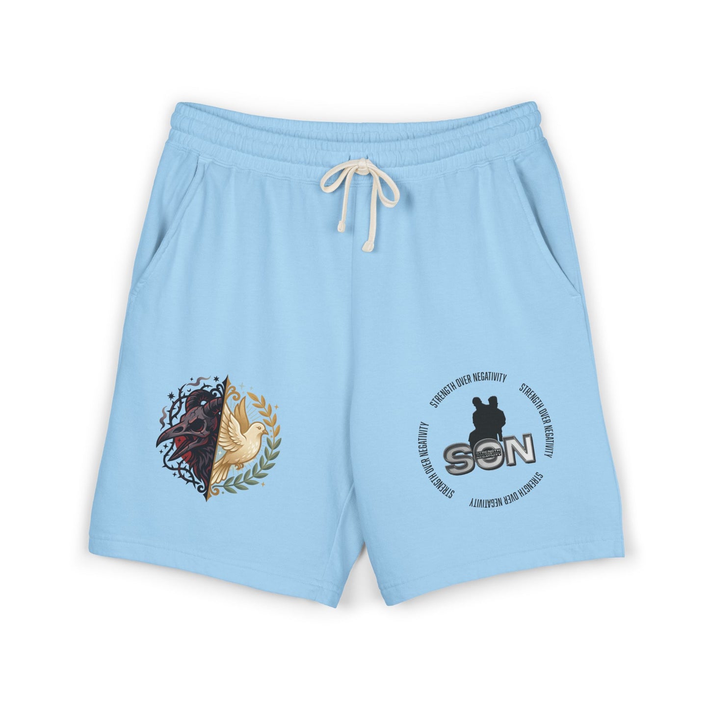 Lightweight Fleece Sweat Shorts — Minimal Logo Casual Lounge Shorts