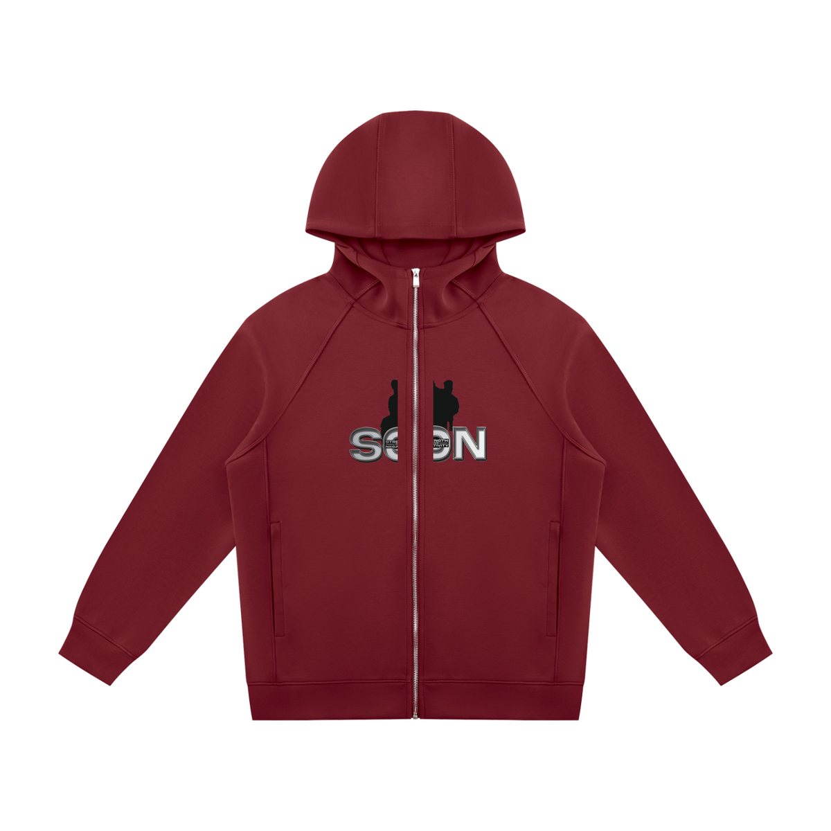 Unisex Raglan Full Zip Hoodie
