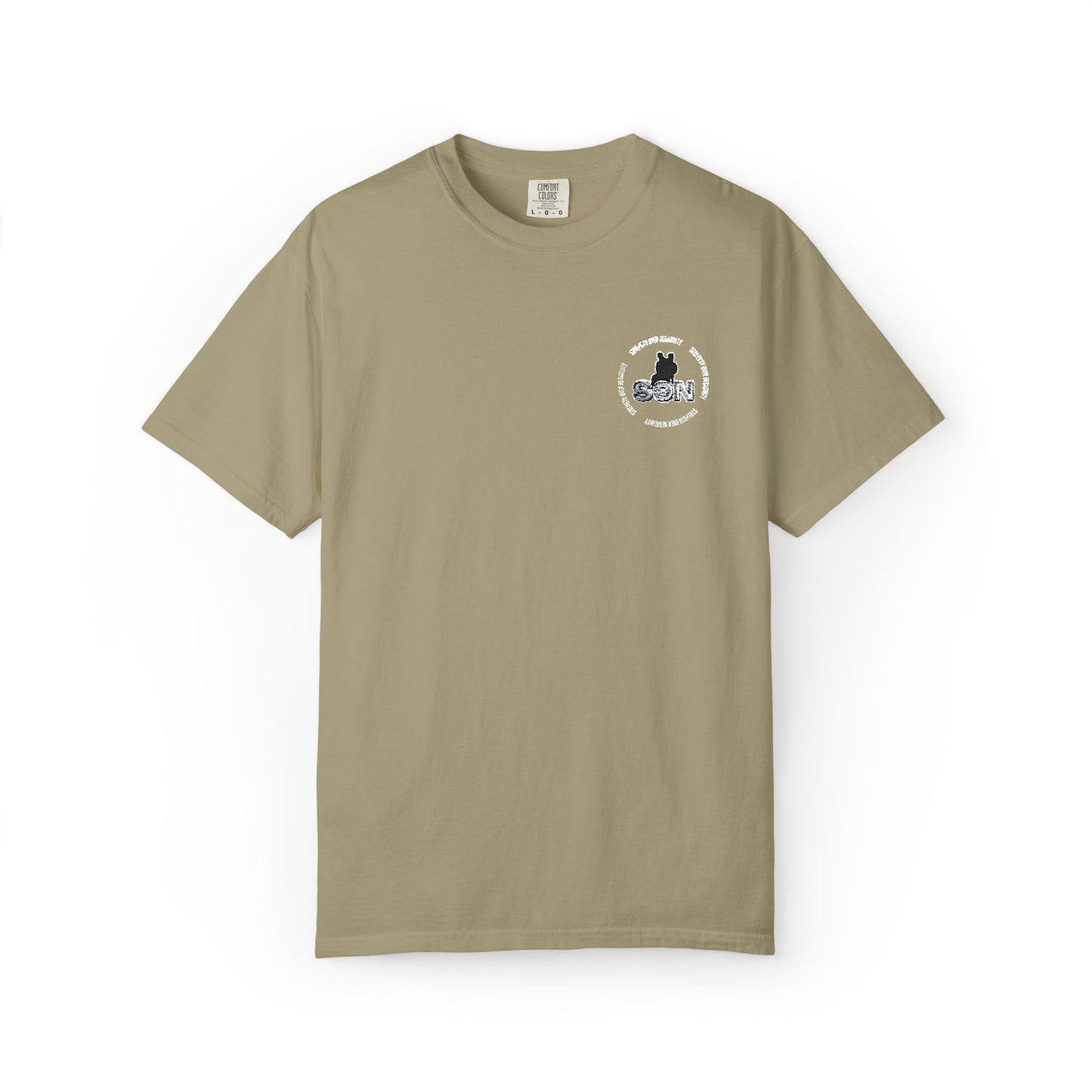Cat Silhouette Floral Pocket T-Shirt