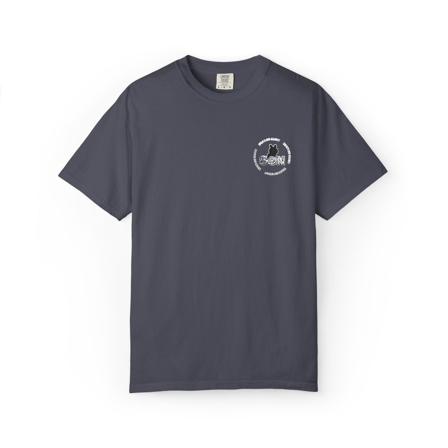 Cat Silhouette Floral Pocket T-Shirt