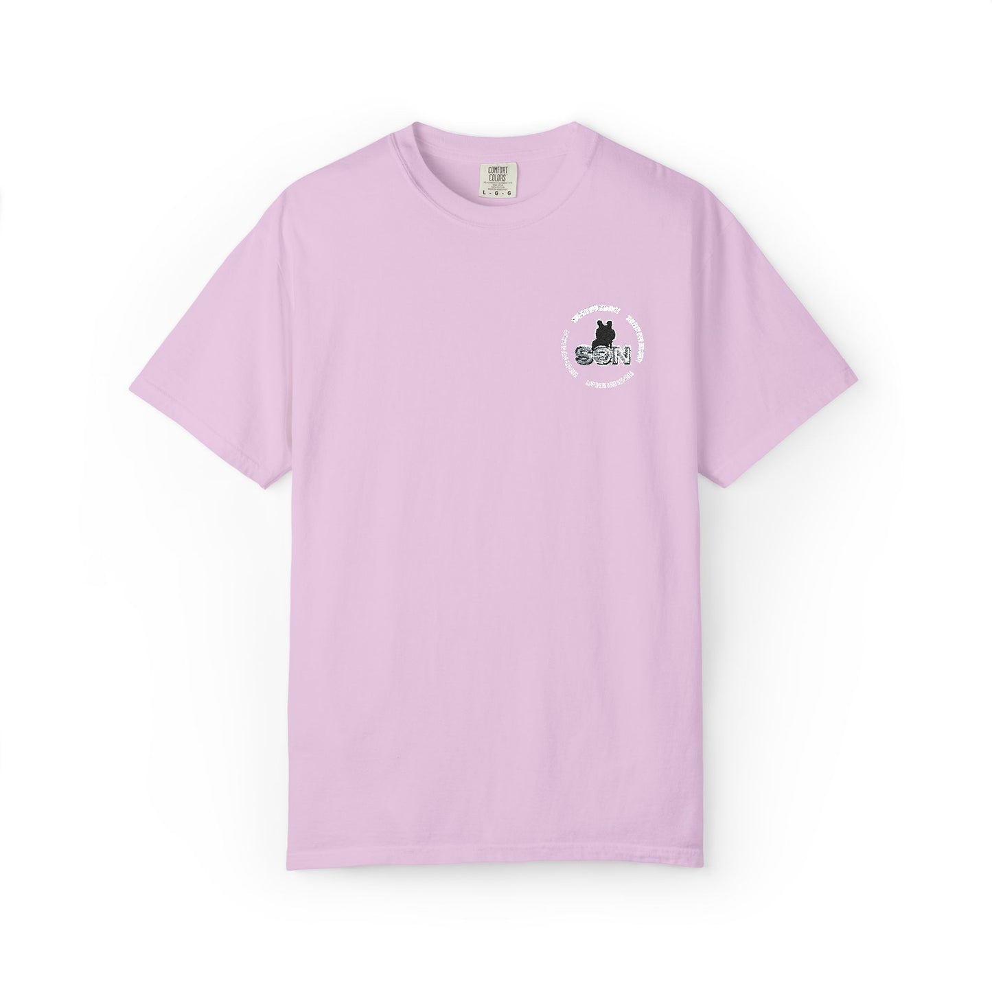 Cat Silhouette Floral Pocket T-Shirt