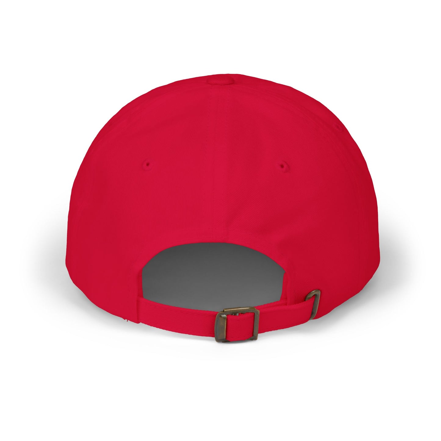 Dad Cap with 'Son' Silhouette Embroidered Logo – Classic White Baseball Hat