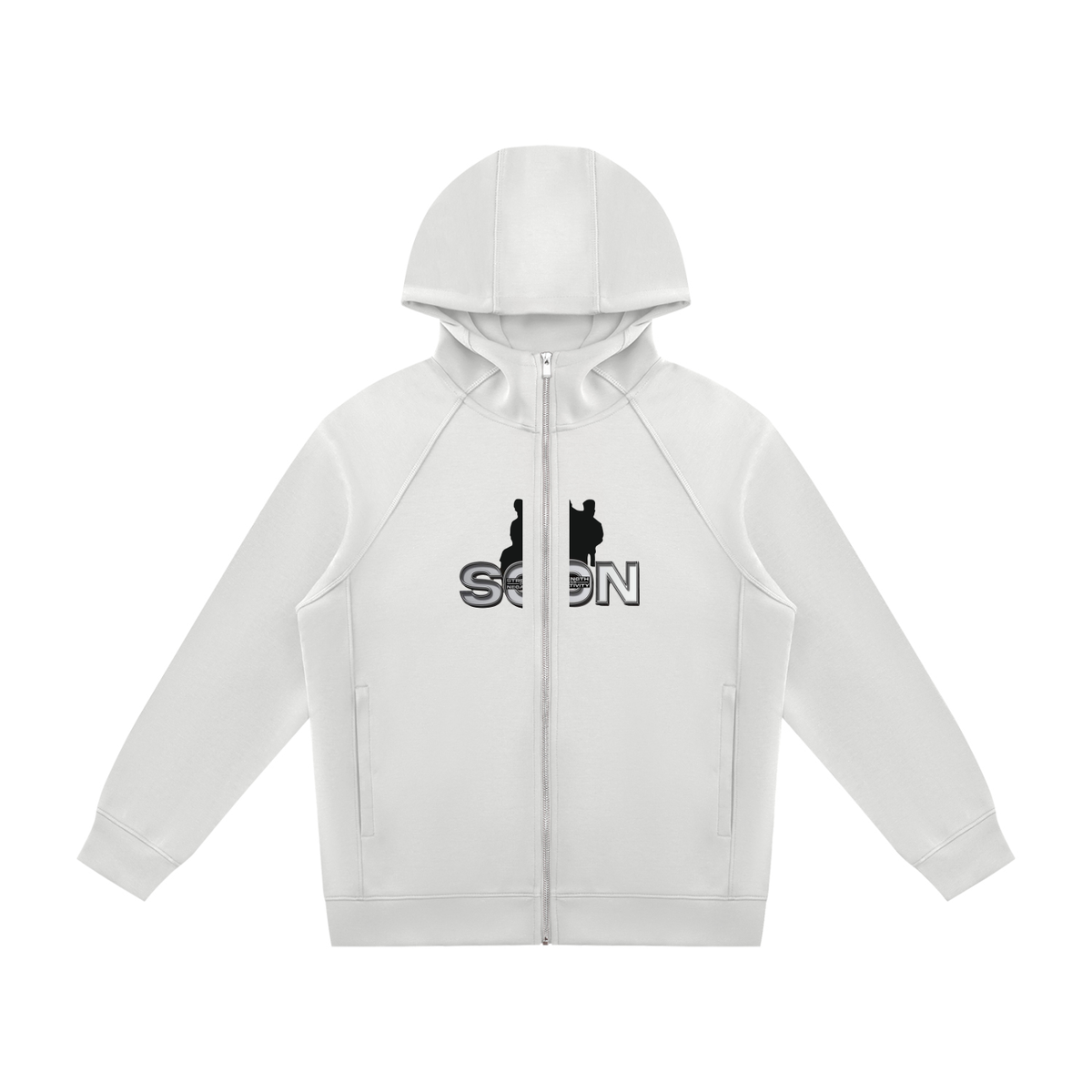 Unisex Raglan Full Zip Hoodie