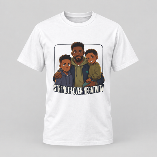 Father & Sons tee, White, front view